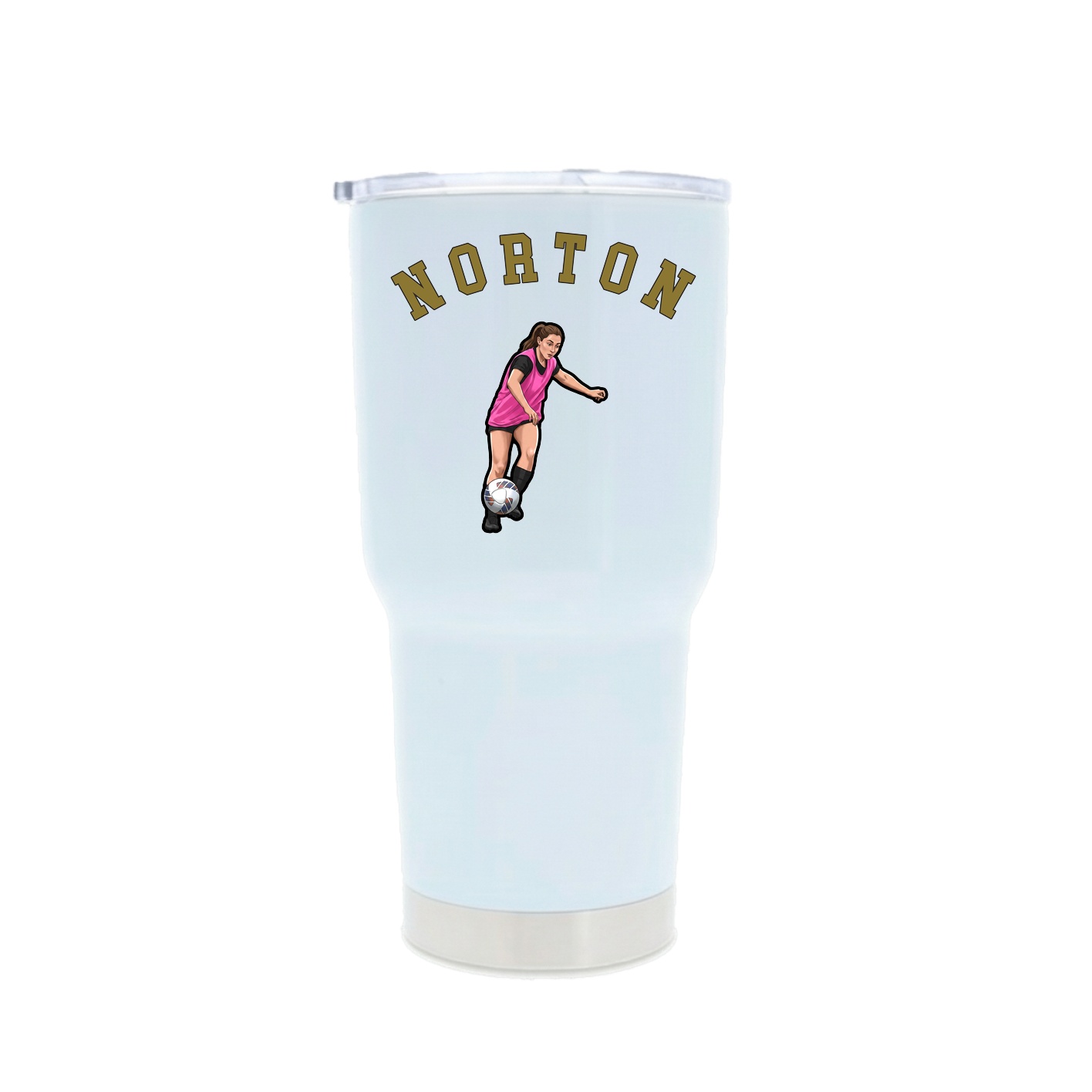 30oz Stainless Steel Tumbler — Shirsey Arch in White