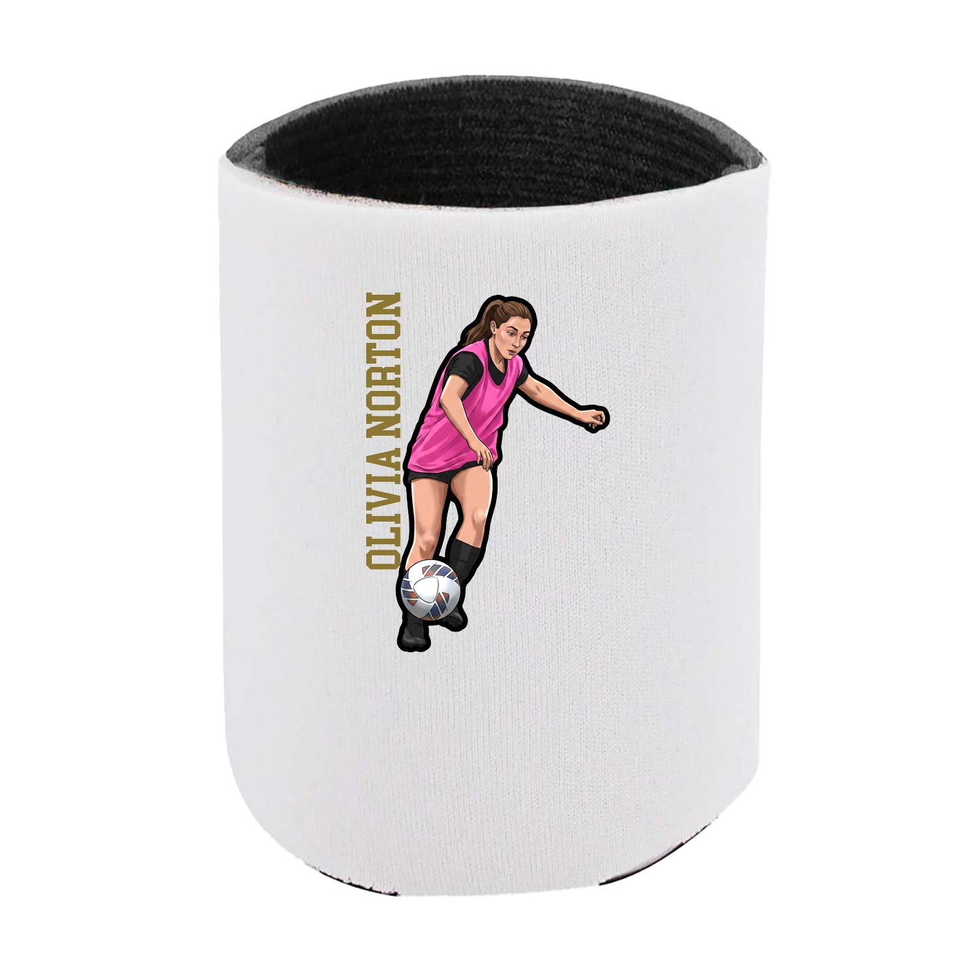 Can Holder — Name Vertical in White