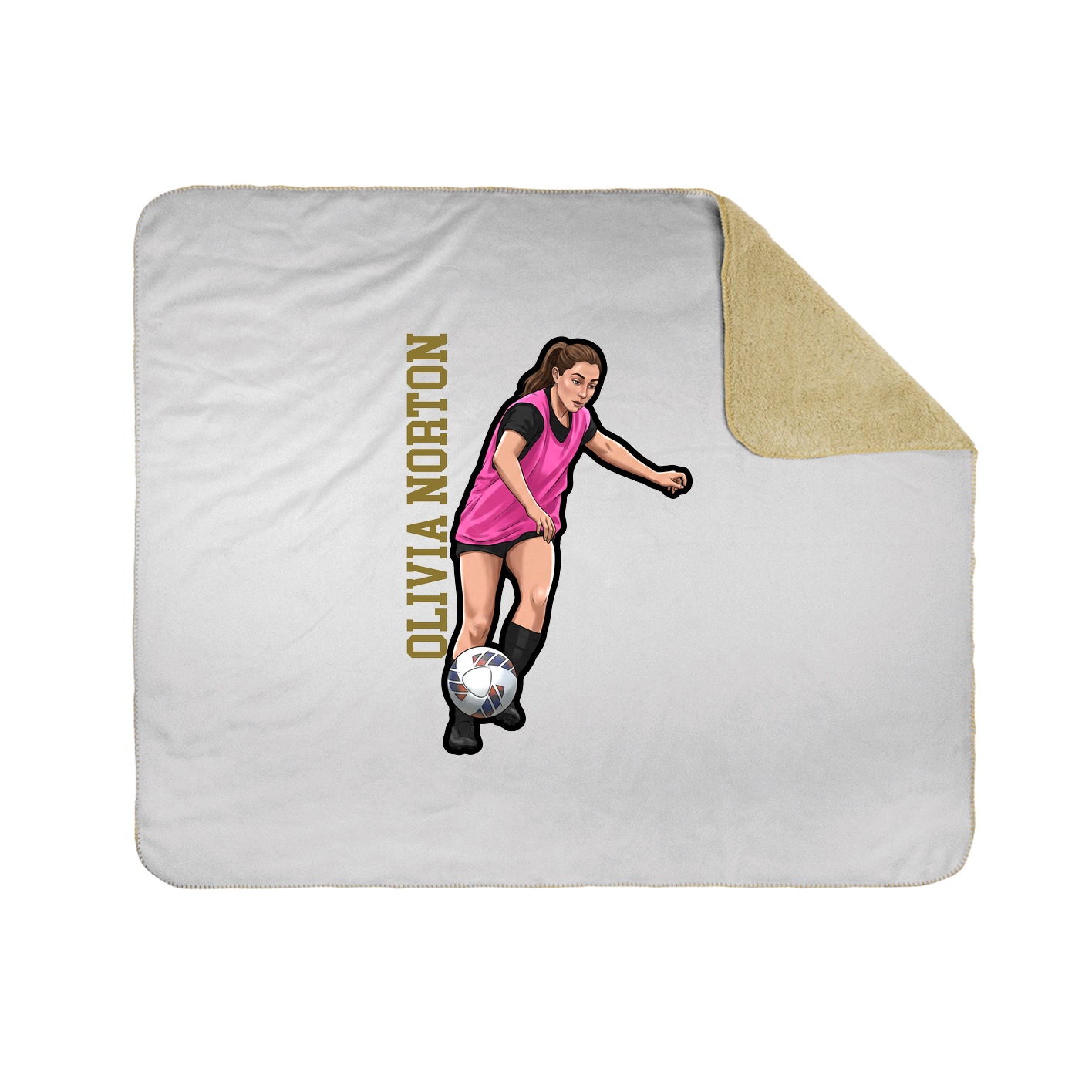 50x60 Sherpa Lined Throw Blanket