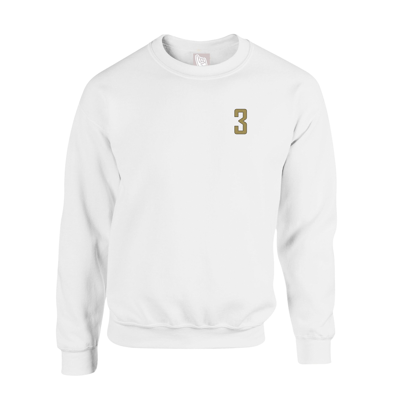 Fleece Crew — Front Shirsy in White