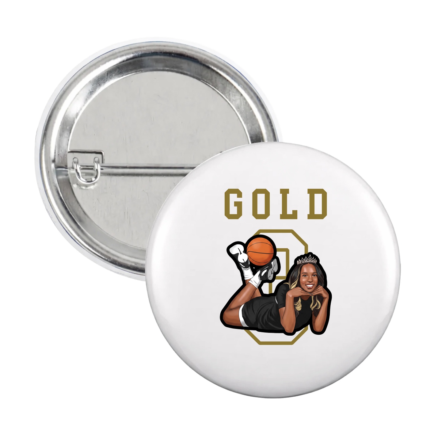 Game Day Button — Shirsey in White