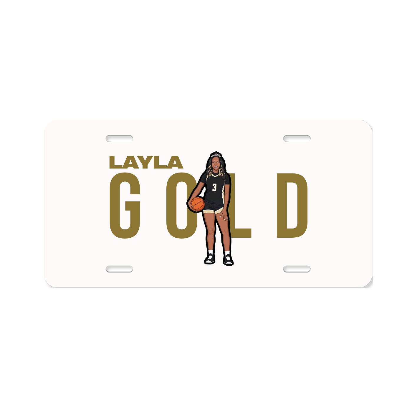License Plate — Player Name in Classic
