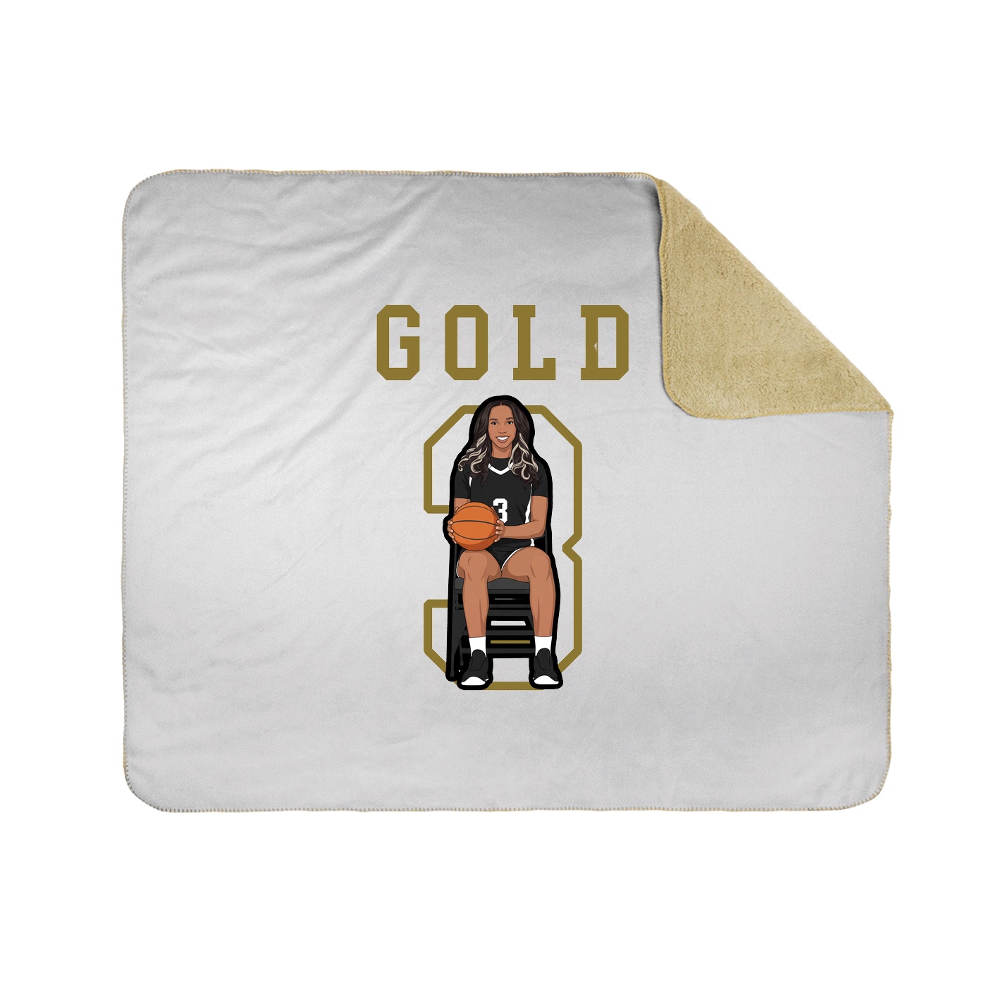 Throw Blanket — Shirsey in White