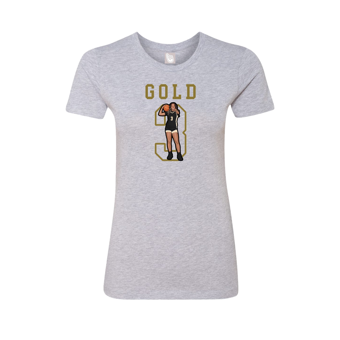 Fitted Women's Tee — Shirsey in Grey