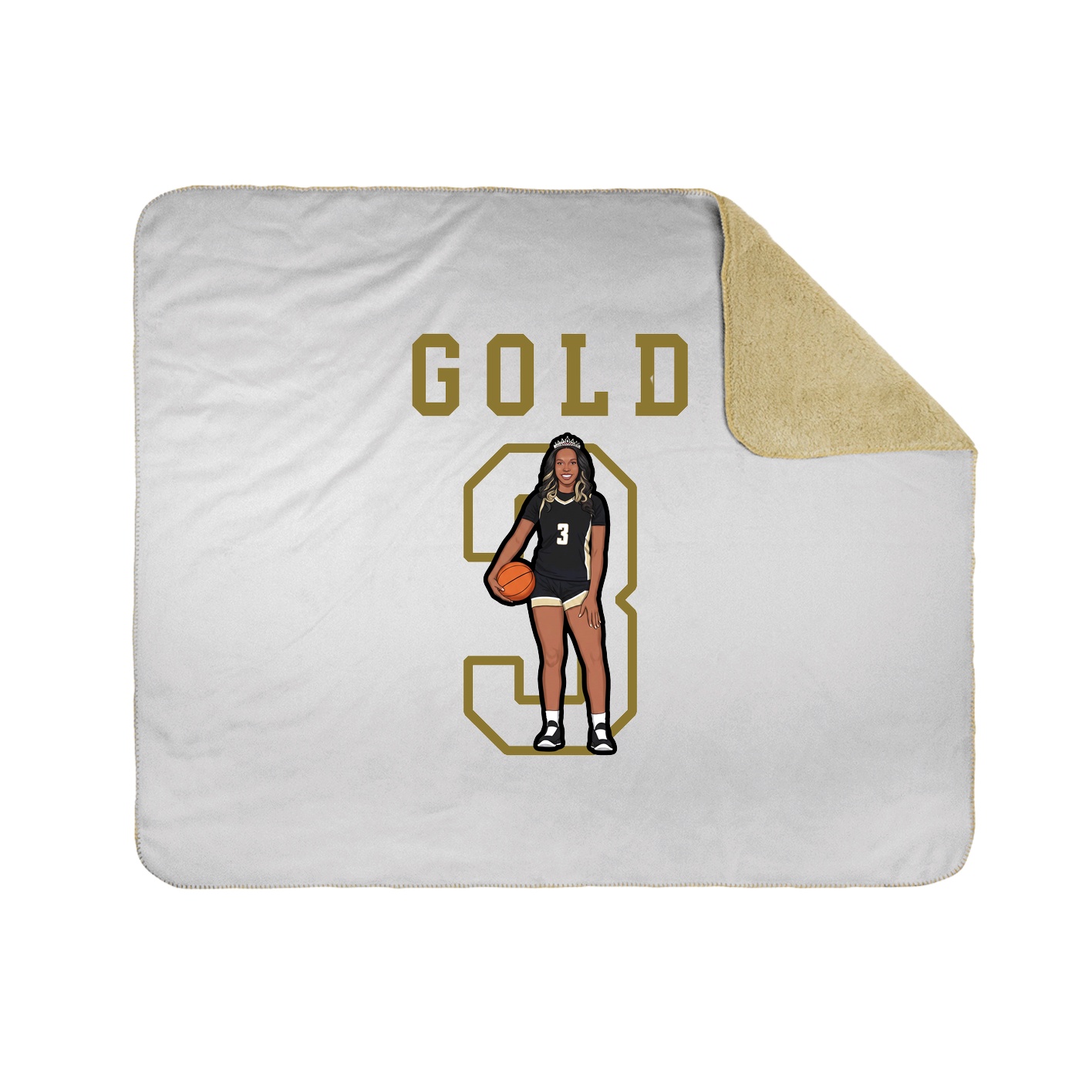 Throw Blanket — Shirsey in White