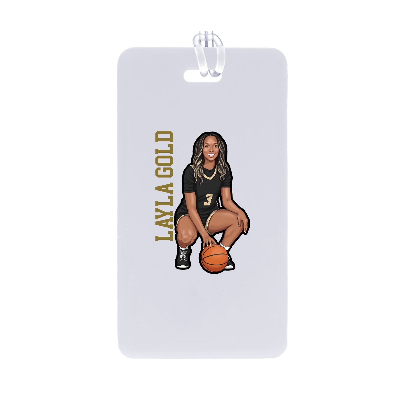 Bag Tag — Name Vertical in Classic