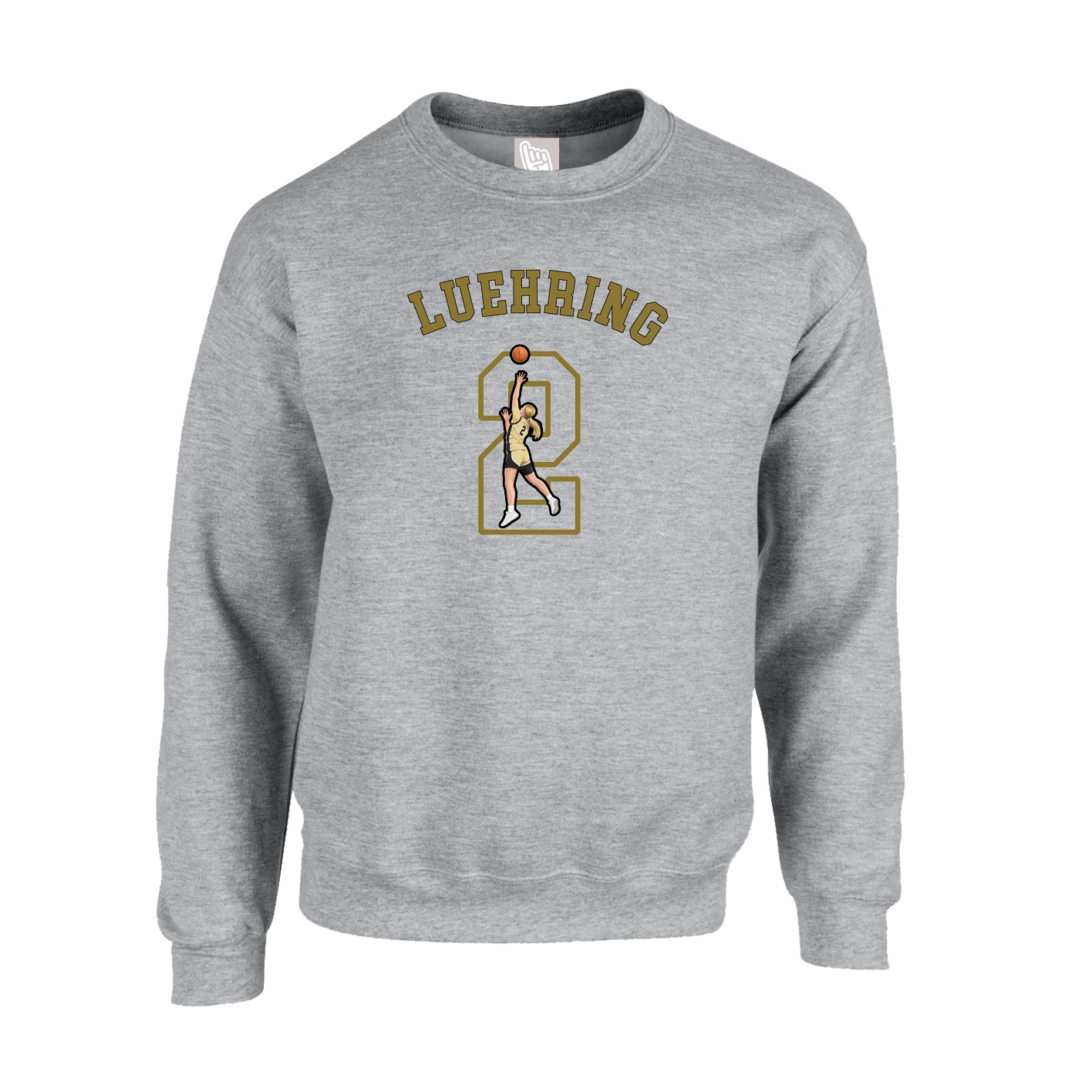 Fleece Crew — Shirsey Arch in Grey