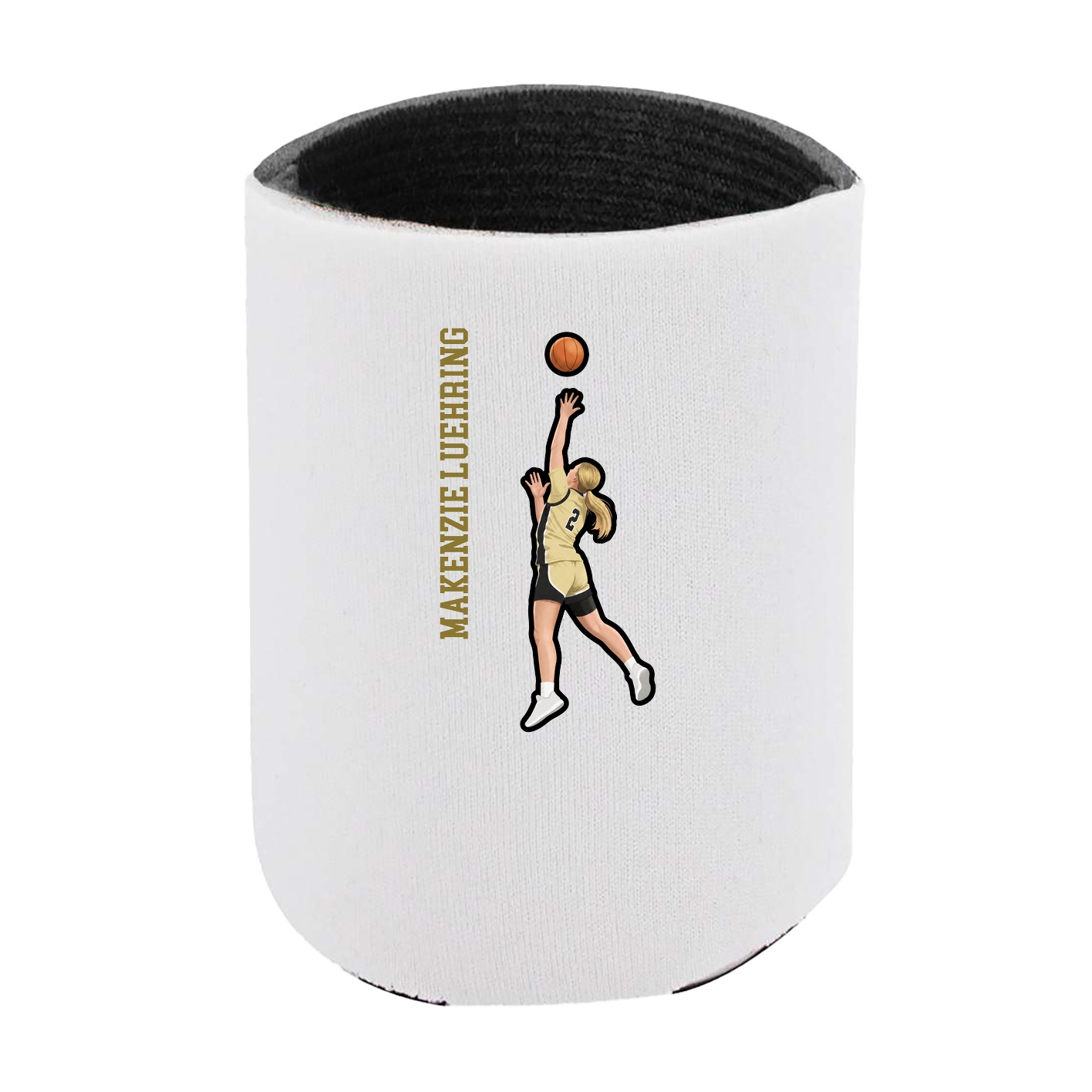 Can Holder — Name Vertical in White
