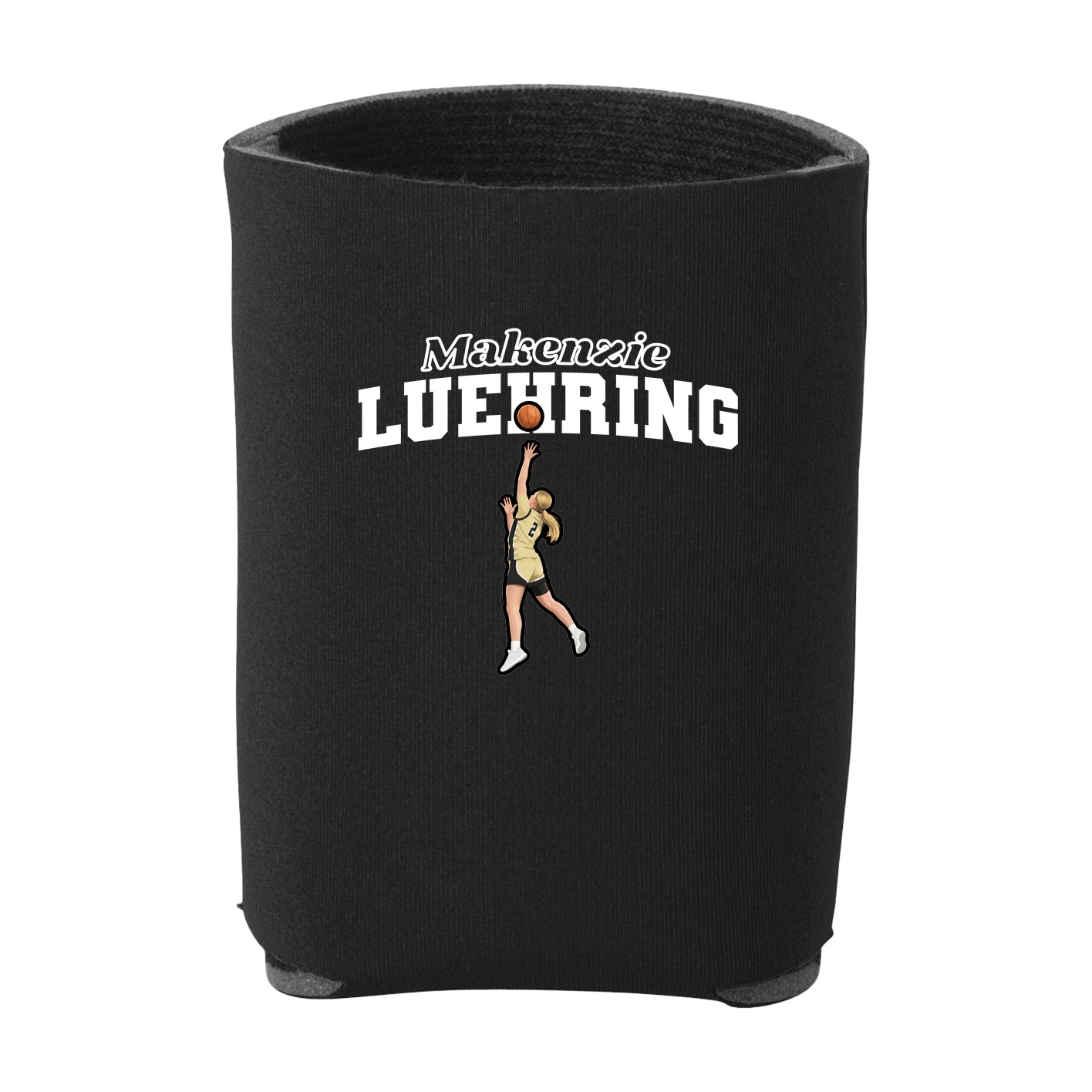 Can Holder — Name Arch in Black