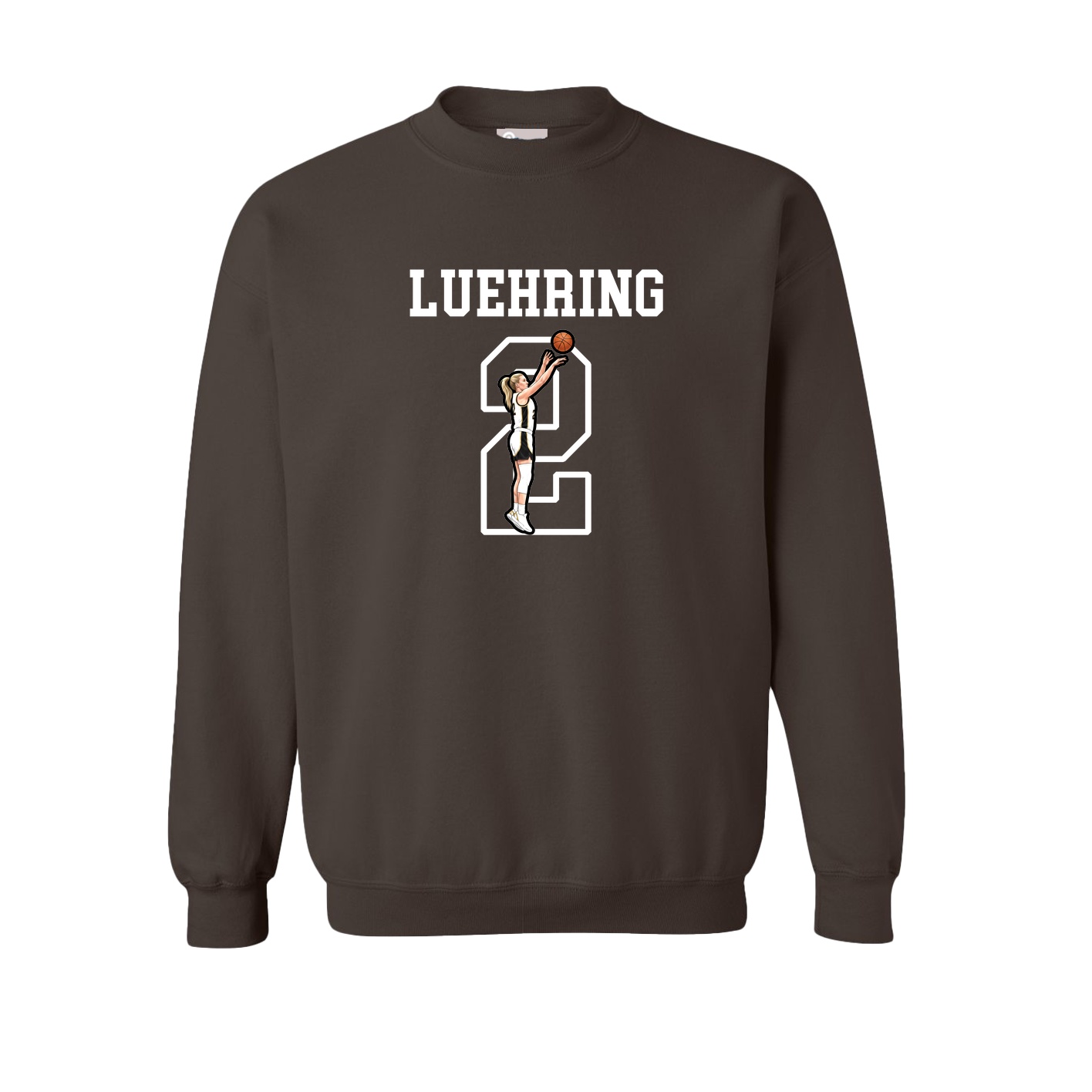 Fleece Crew — Shirsey in Brown