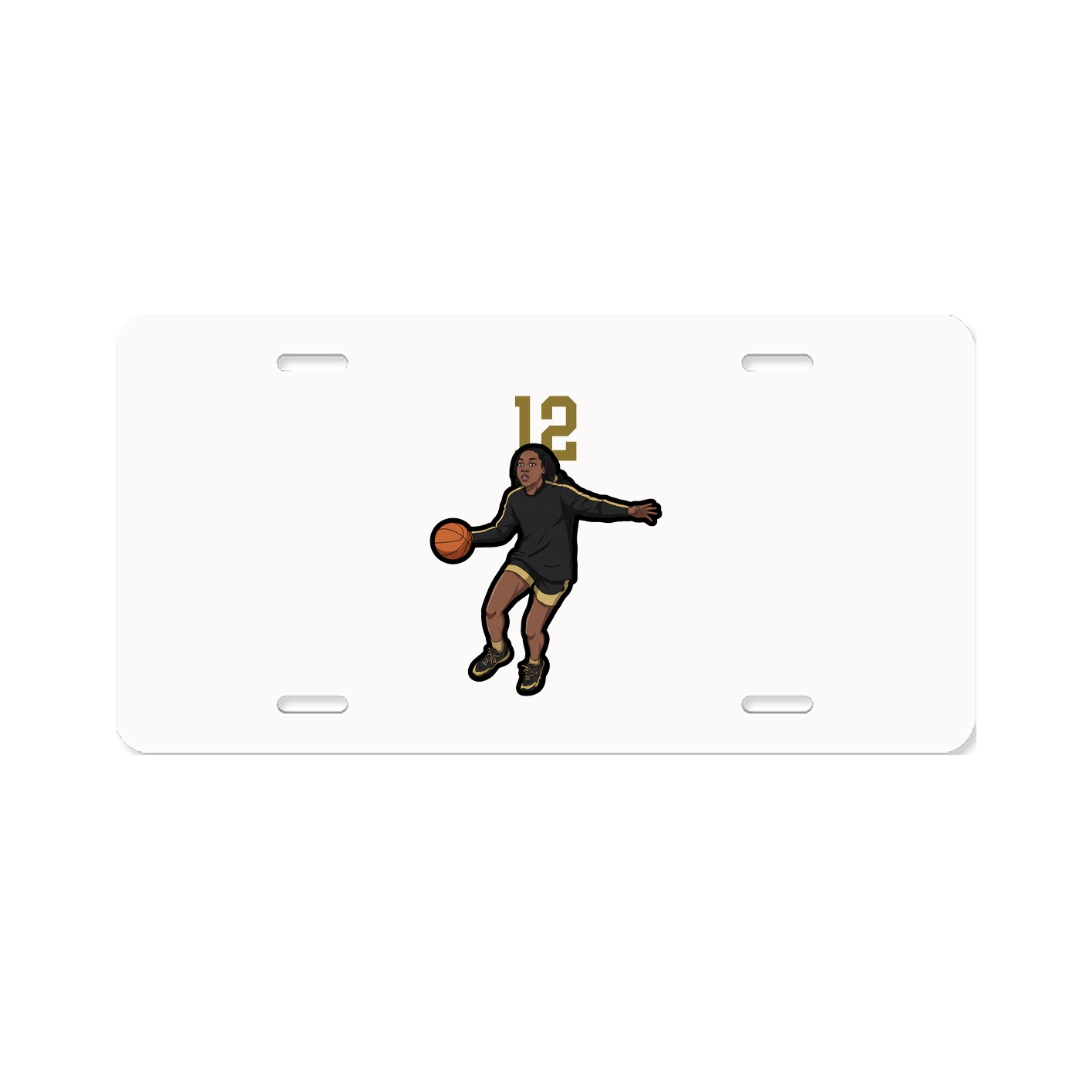 License Plate — Number Top in Classic
