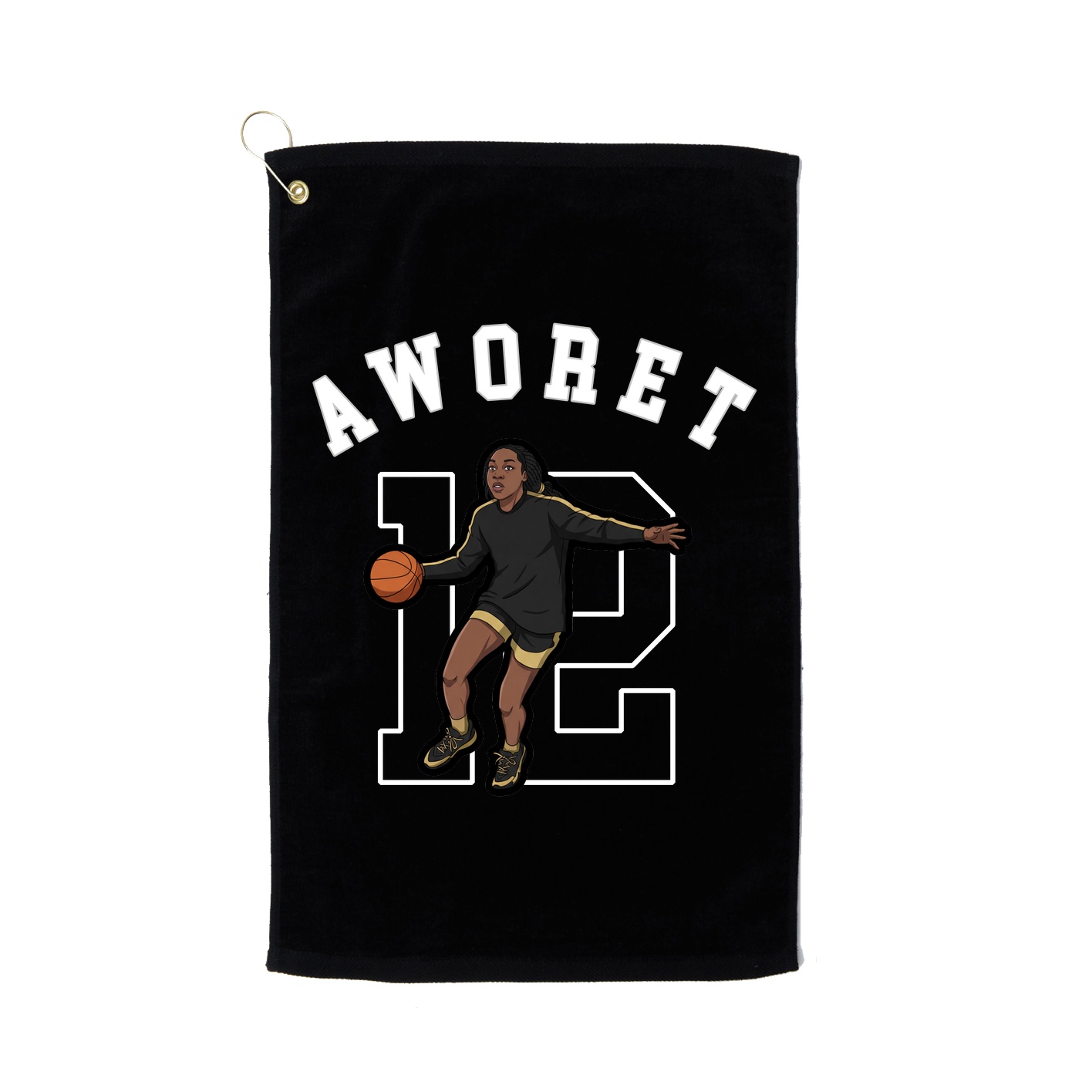 Golf Towel — Shirsey Arch in Black