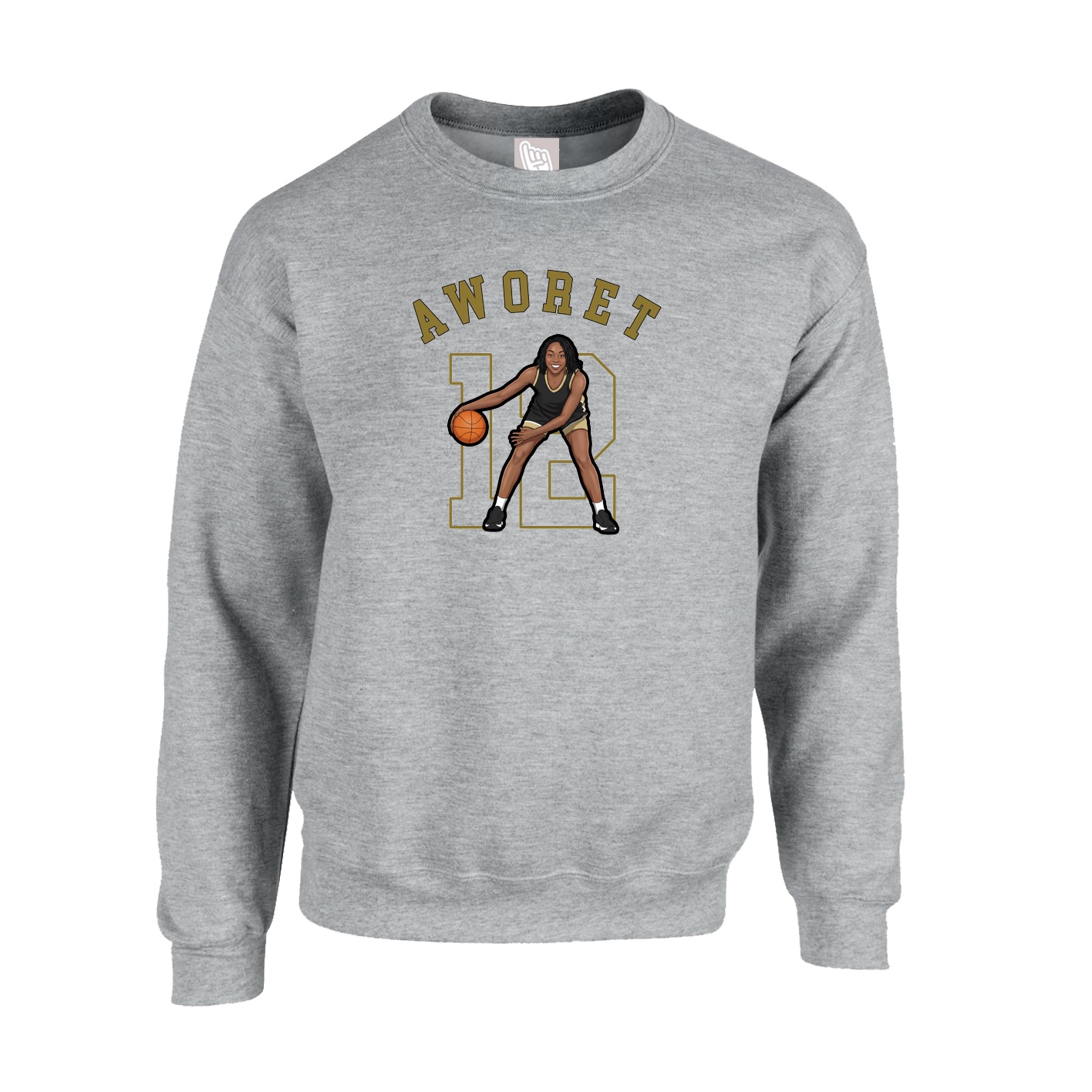 Fleece Crew — Shirsey Arch in Grey