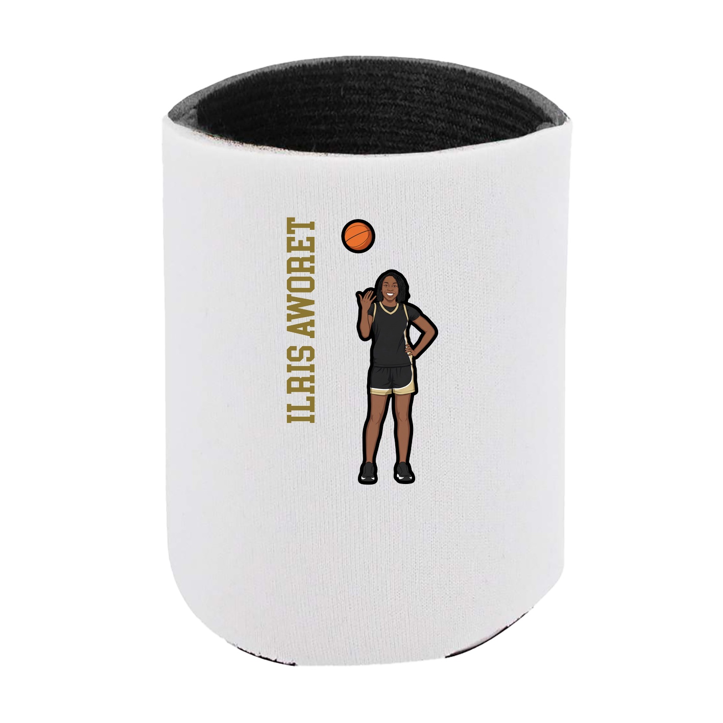 Can Holder — Name Vertical in White
