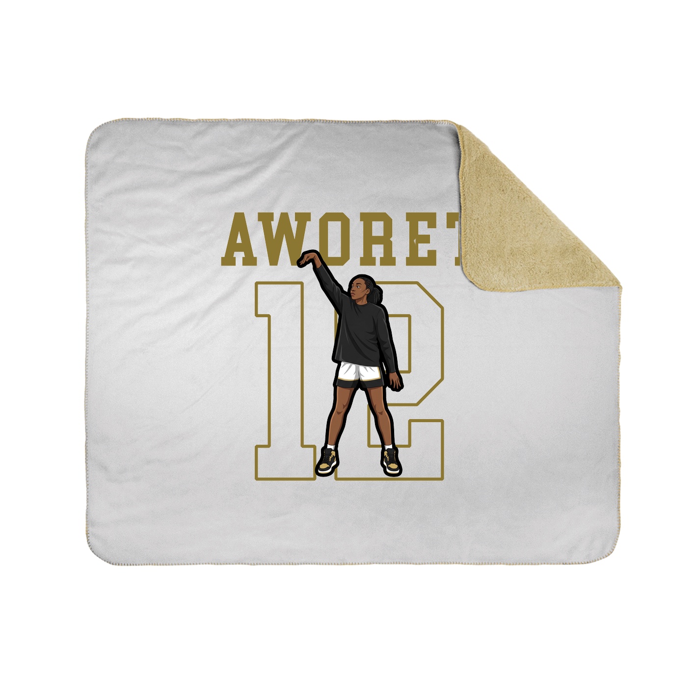 Throw Blanket — Shirsey in White