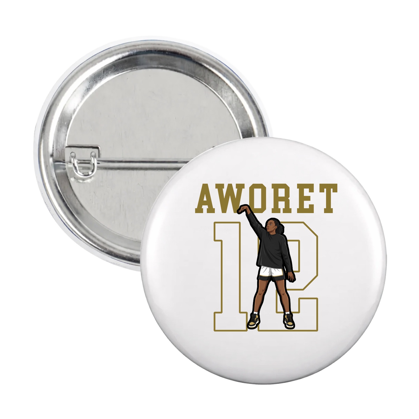Game Day Button — Shirsey in White