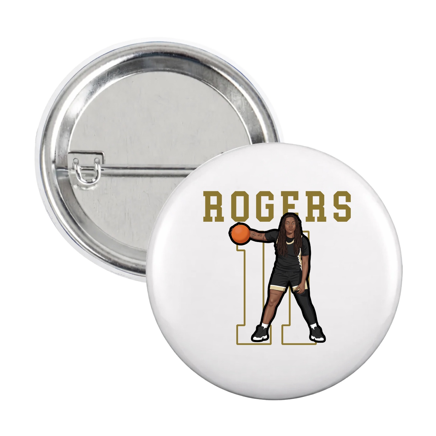 Game Day Button — Shirsey in White