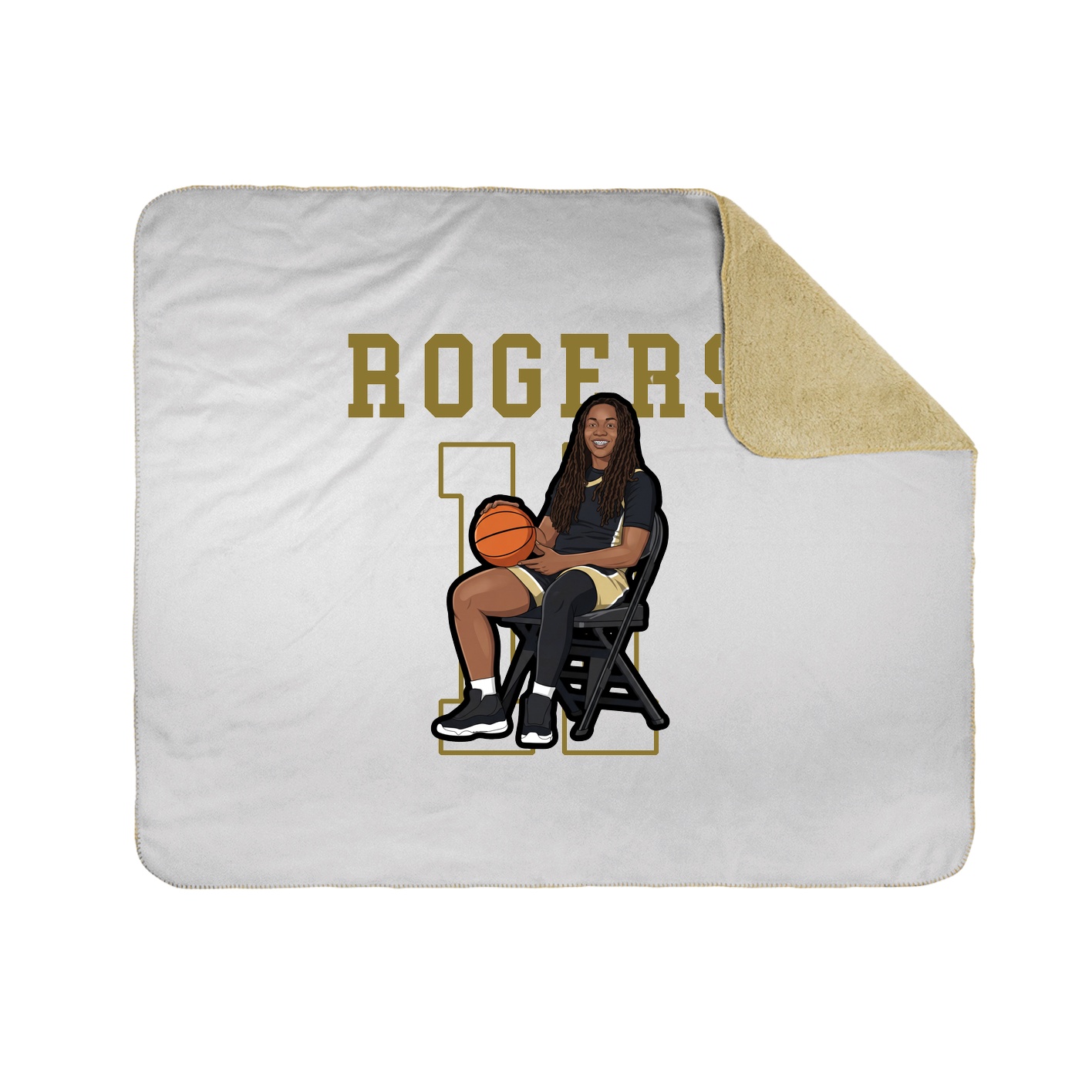50x60 Sherpa Lined Throw Blanket