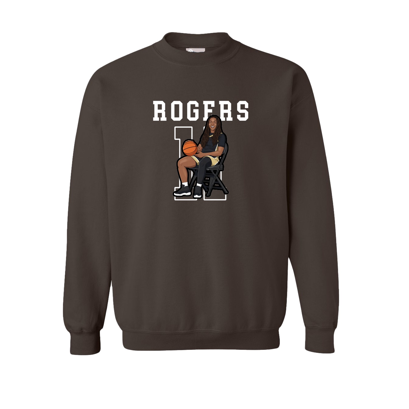 Fleece Crew — Shirsey in Brown