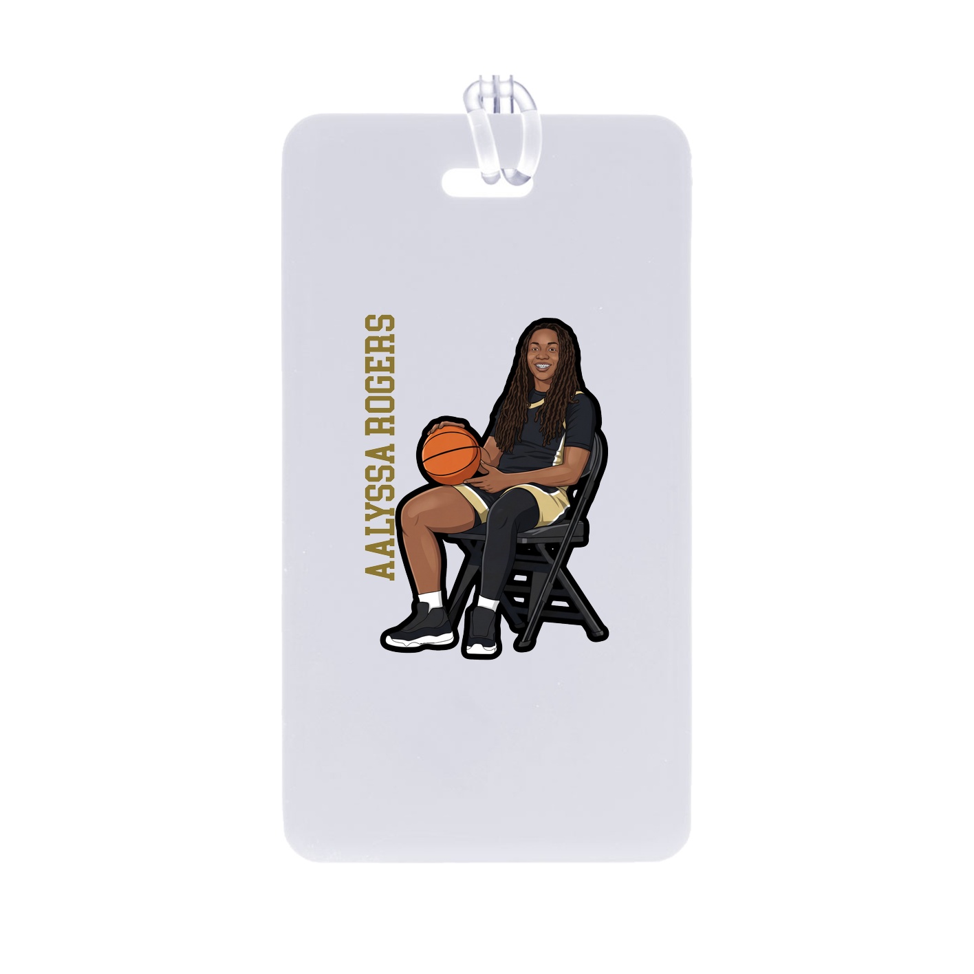Bag Tag — Name Vertical in Classic