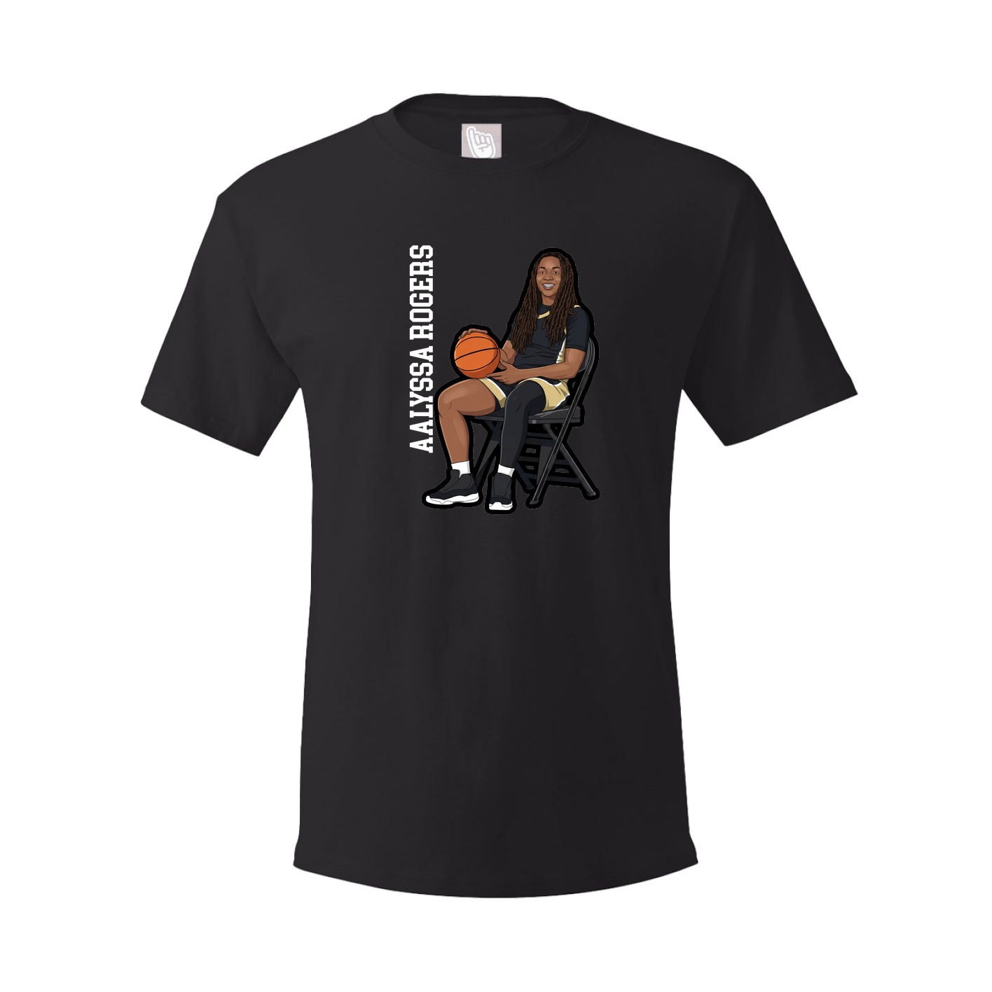 Tee — Name Vertical in Black