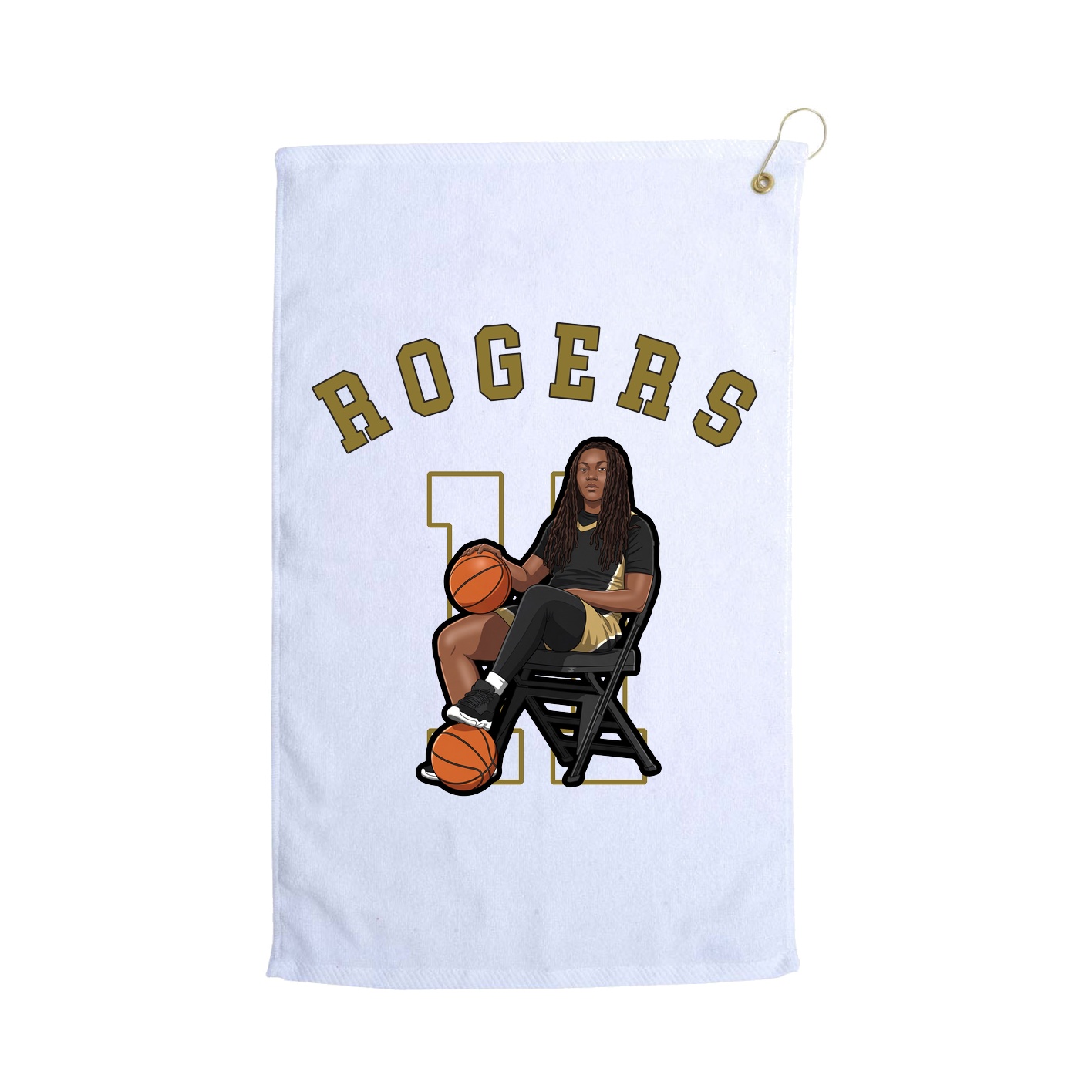 Golf Towel — Shirsey Arch in White