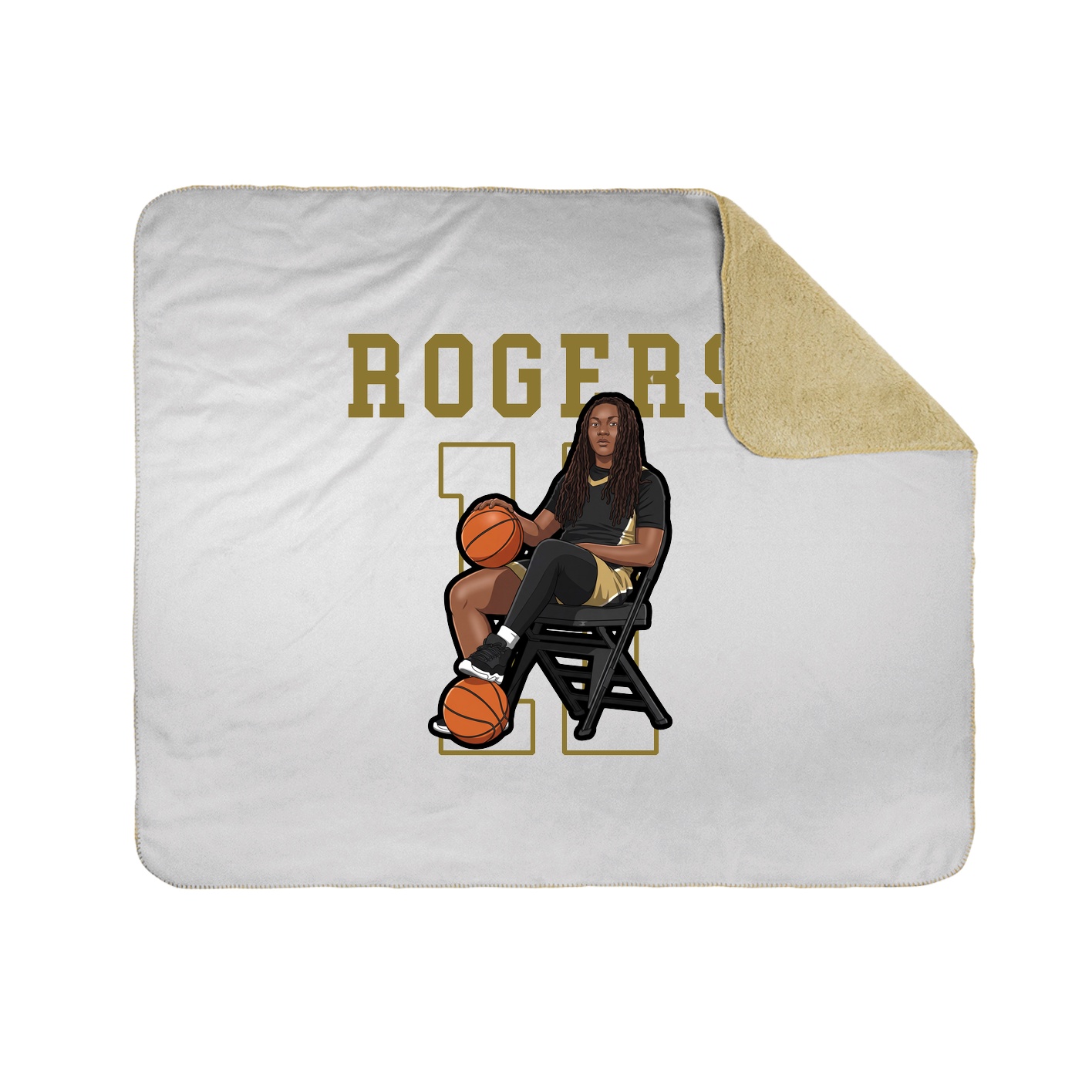 Throw Blanket — Shirsey in White