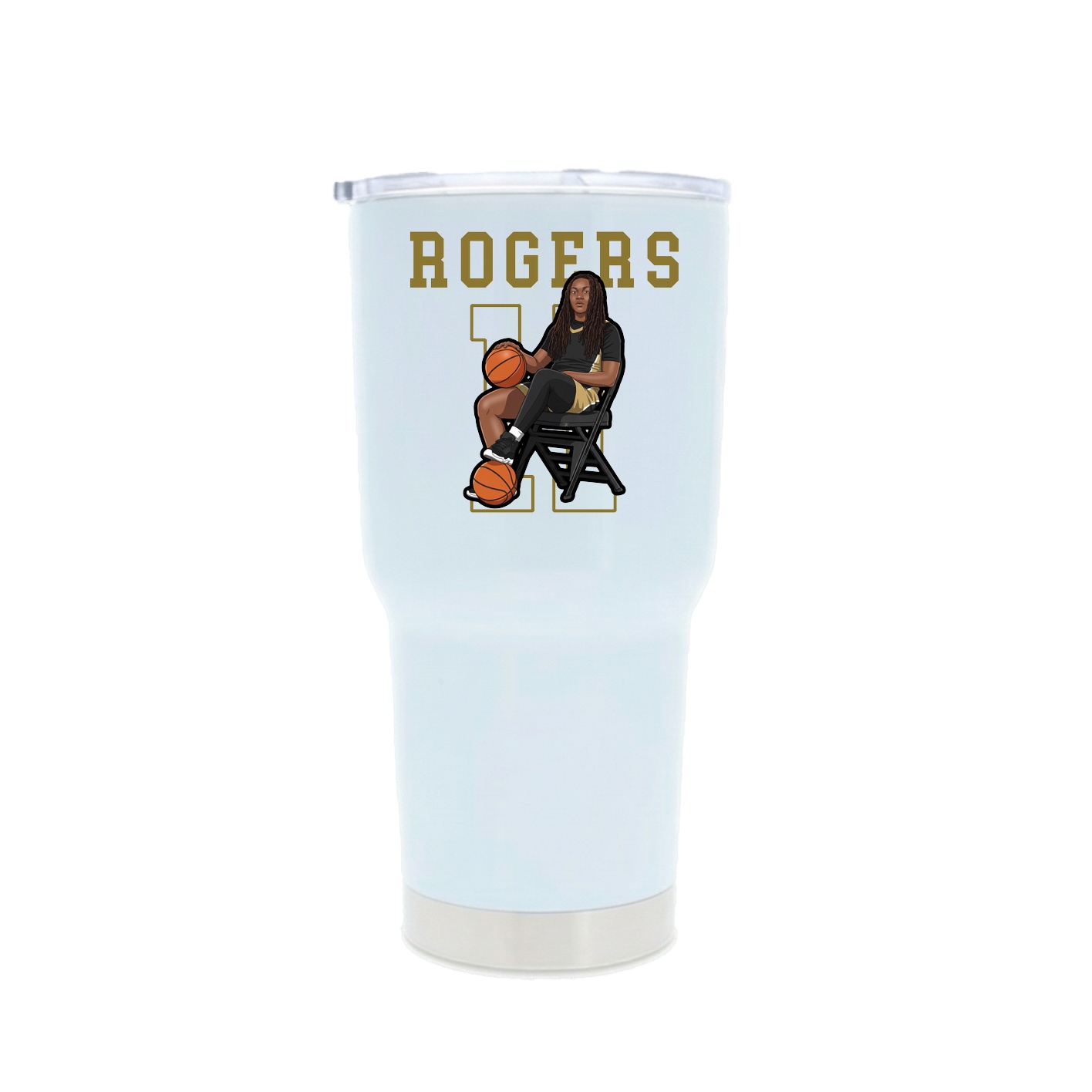 30oz Stainless Steel Tumbler — Shirsey in White