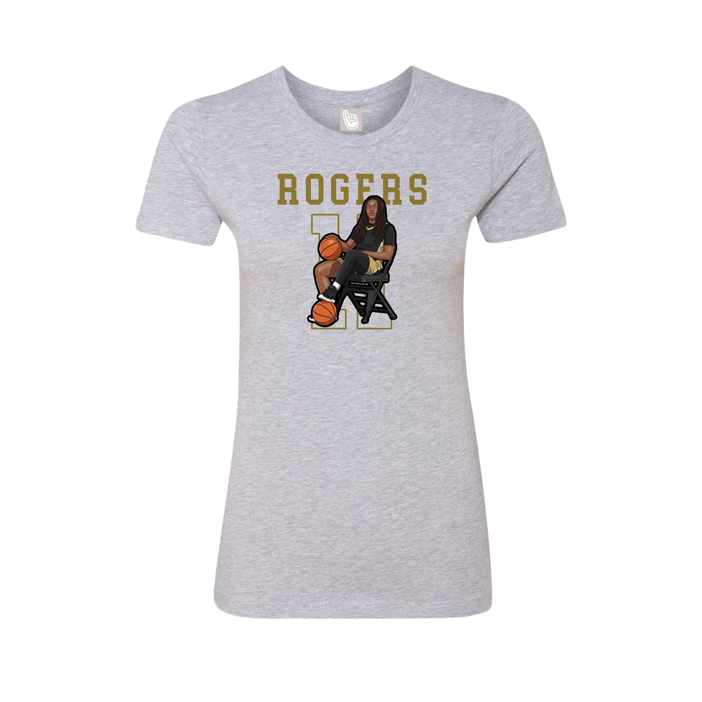 Fitted Women's Tee — Shirsey in Grey