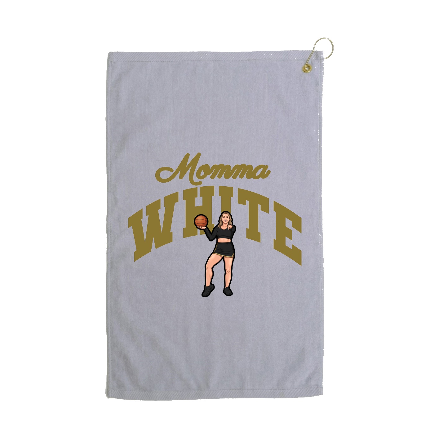 Golf Towel — Mothers Day Arch in Grey
