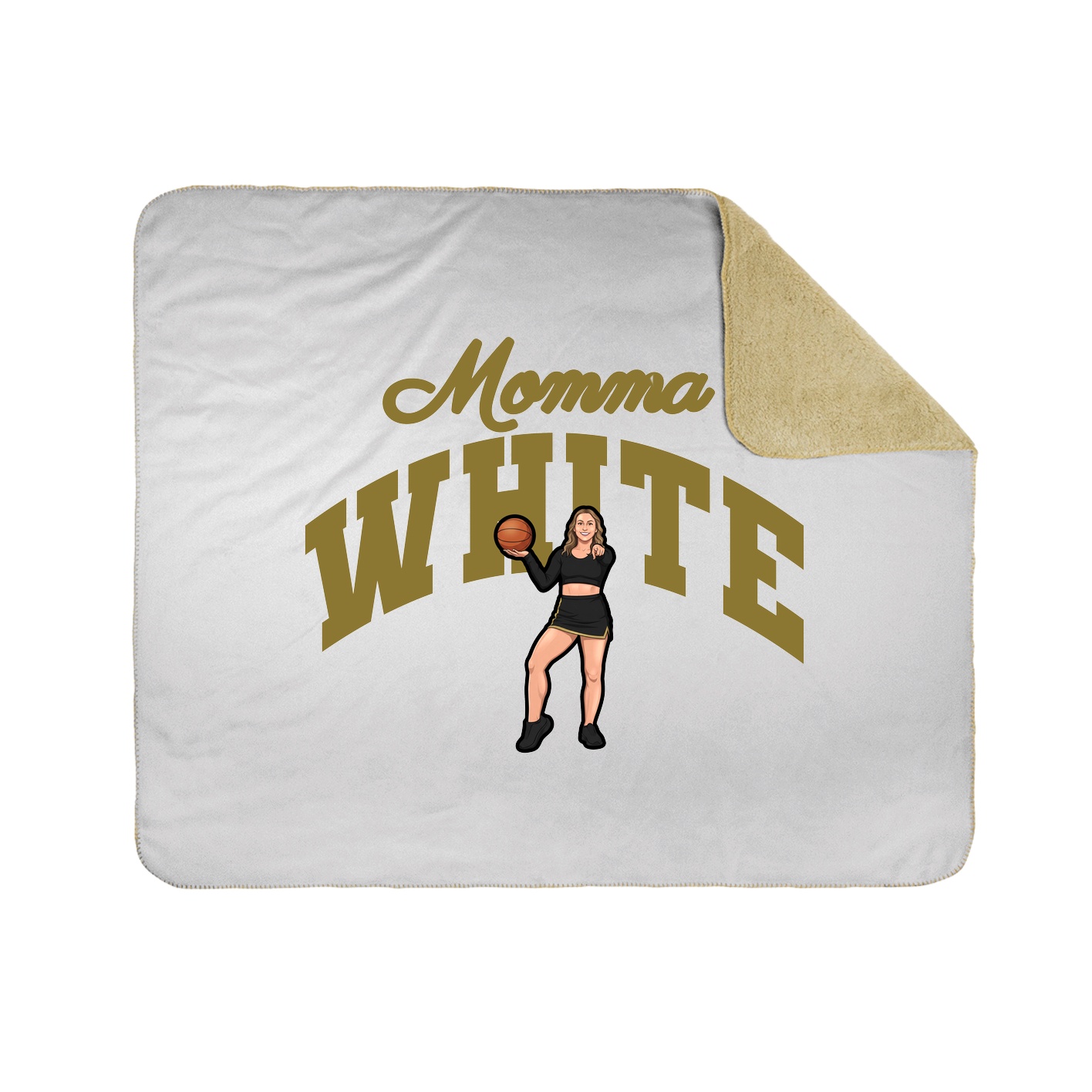 Throw Blanket — Mothers Day Arch in White