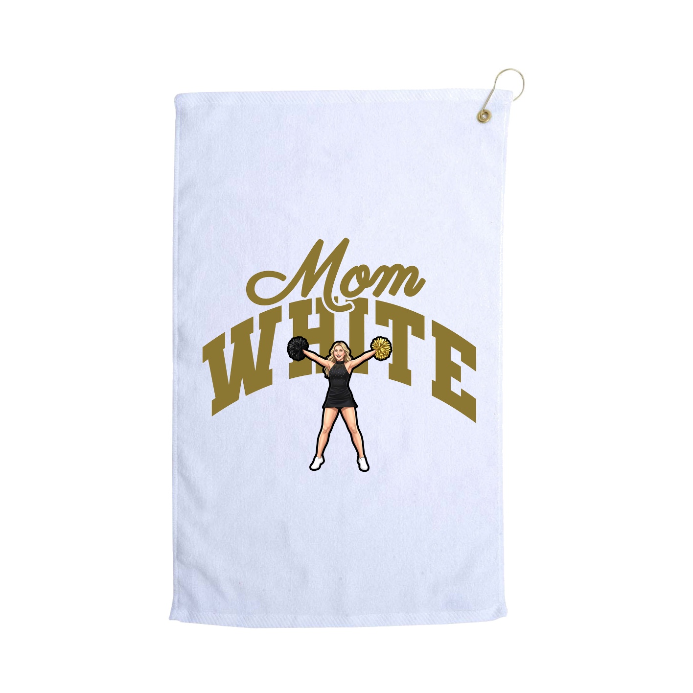 Golf Towel — Mothers Day Arch in White