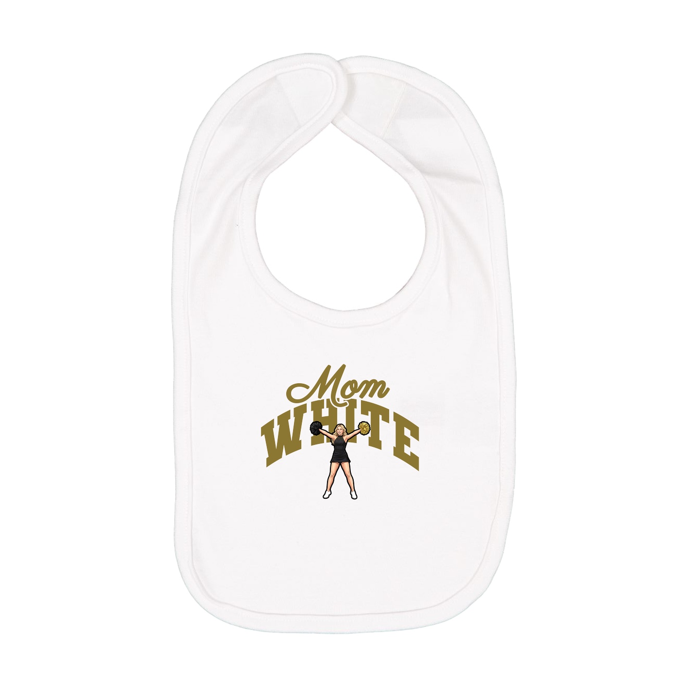 Infant Bib — Mothers Day Arch in White