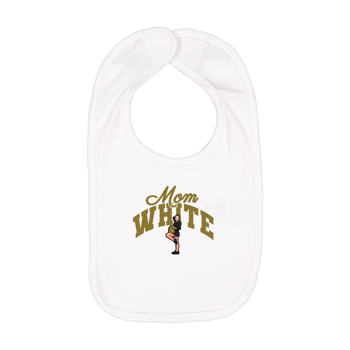 Infant Bib — Mothers Day Arch in White