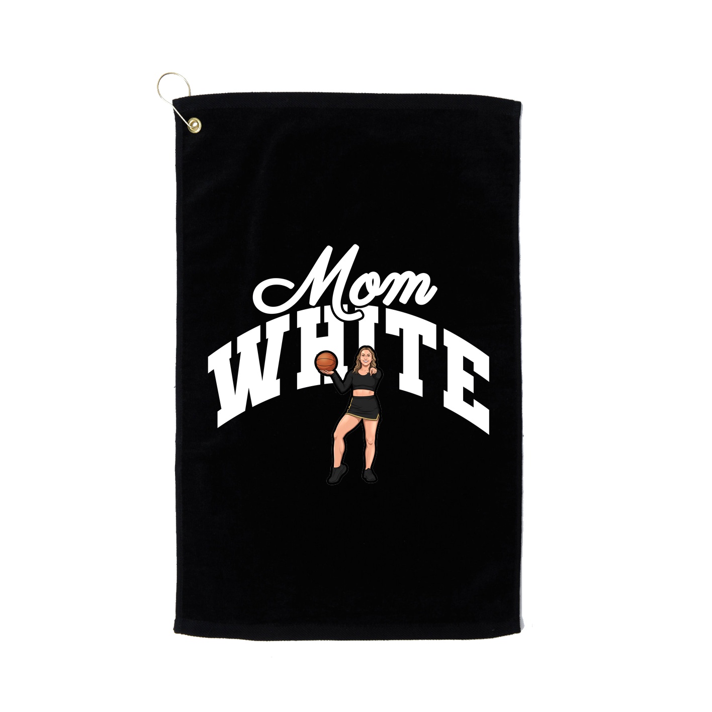 Golf Towel — Mothers Day Arch in Black