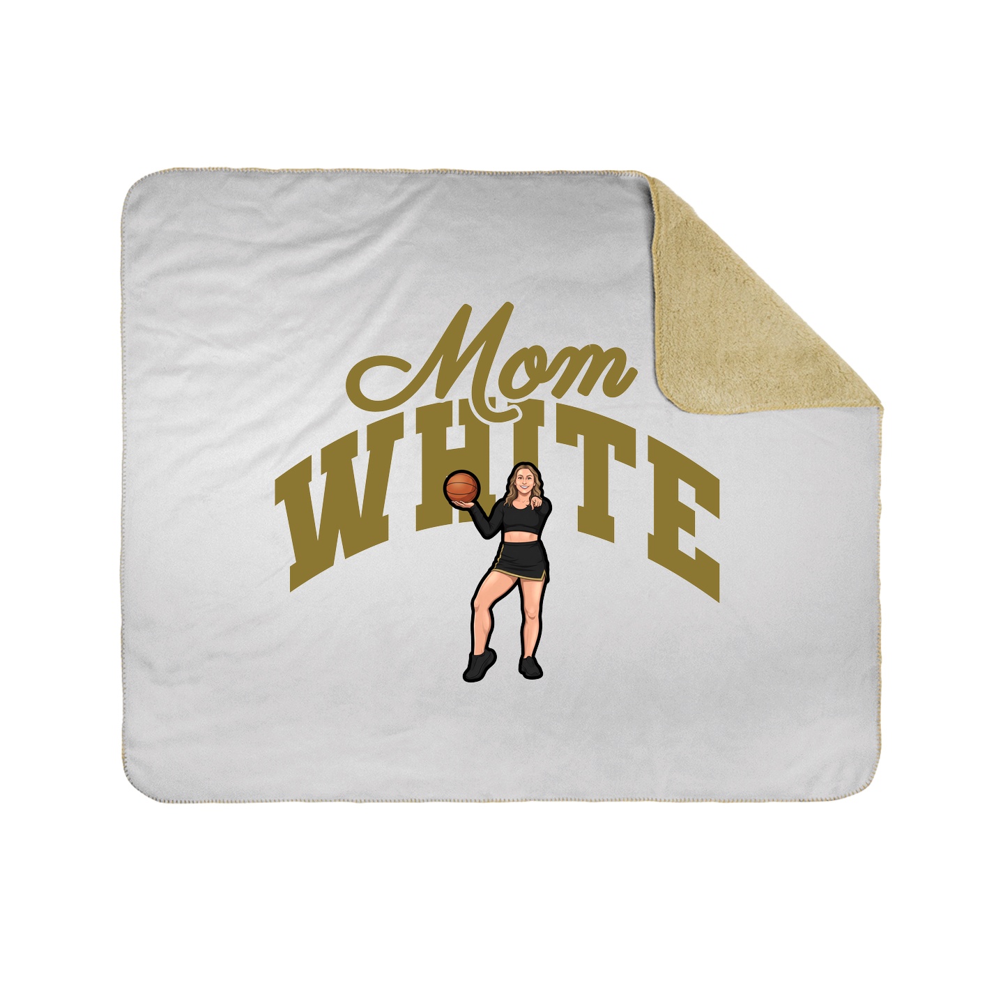 Throw Blanket — Mothers Day Arch in White