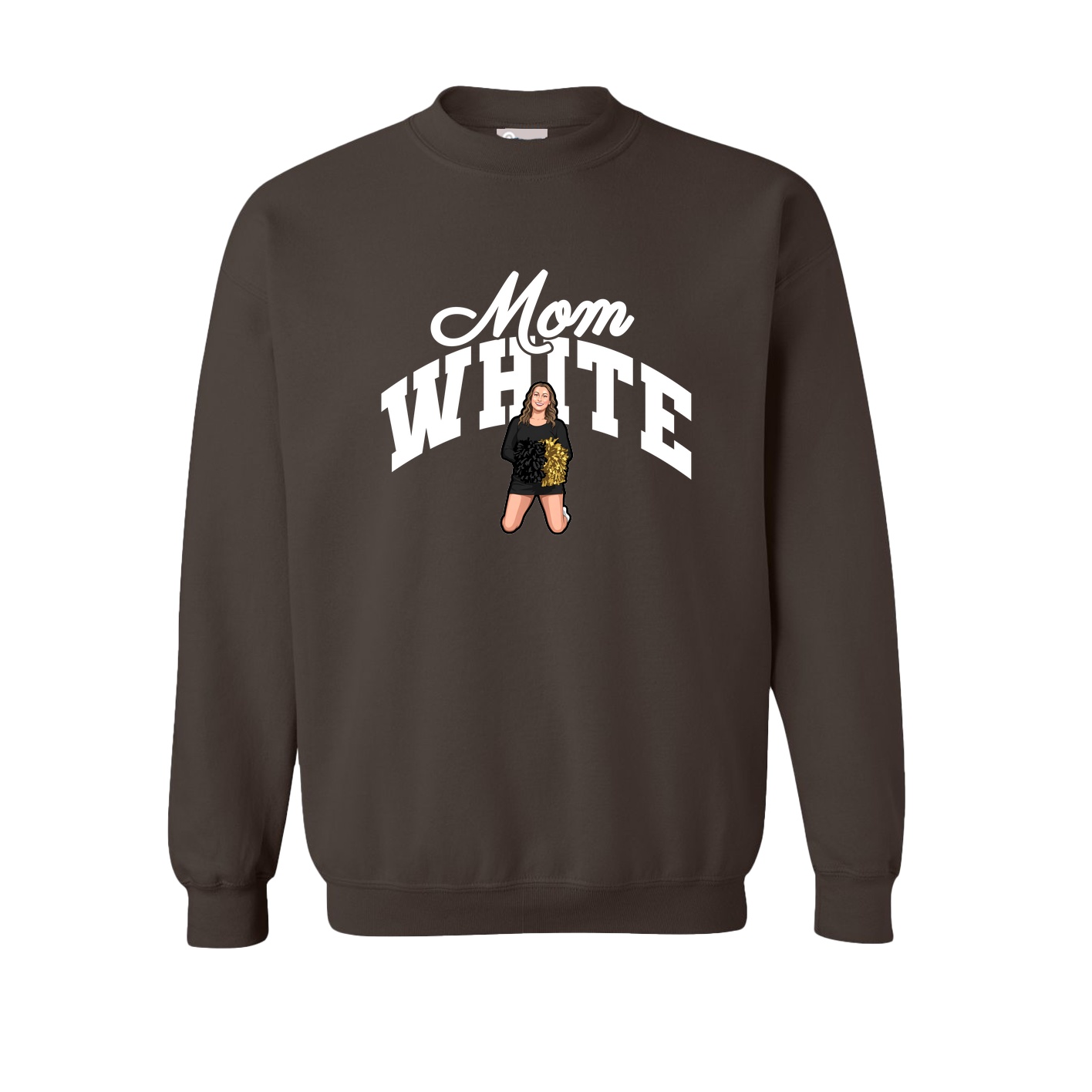 Fleece Crew — Mothers Day Arch in Brown