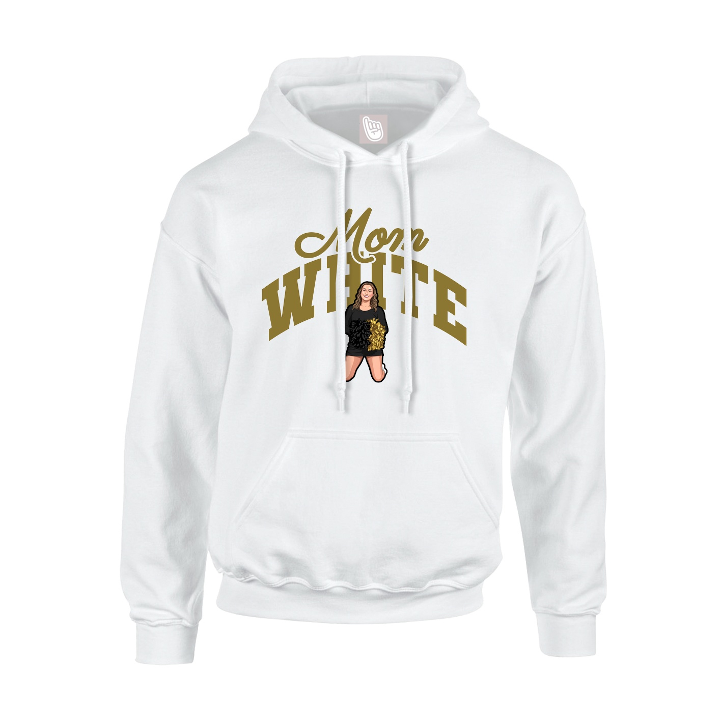 Youth Hoodie — Mothers Day Arch in White