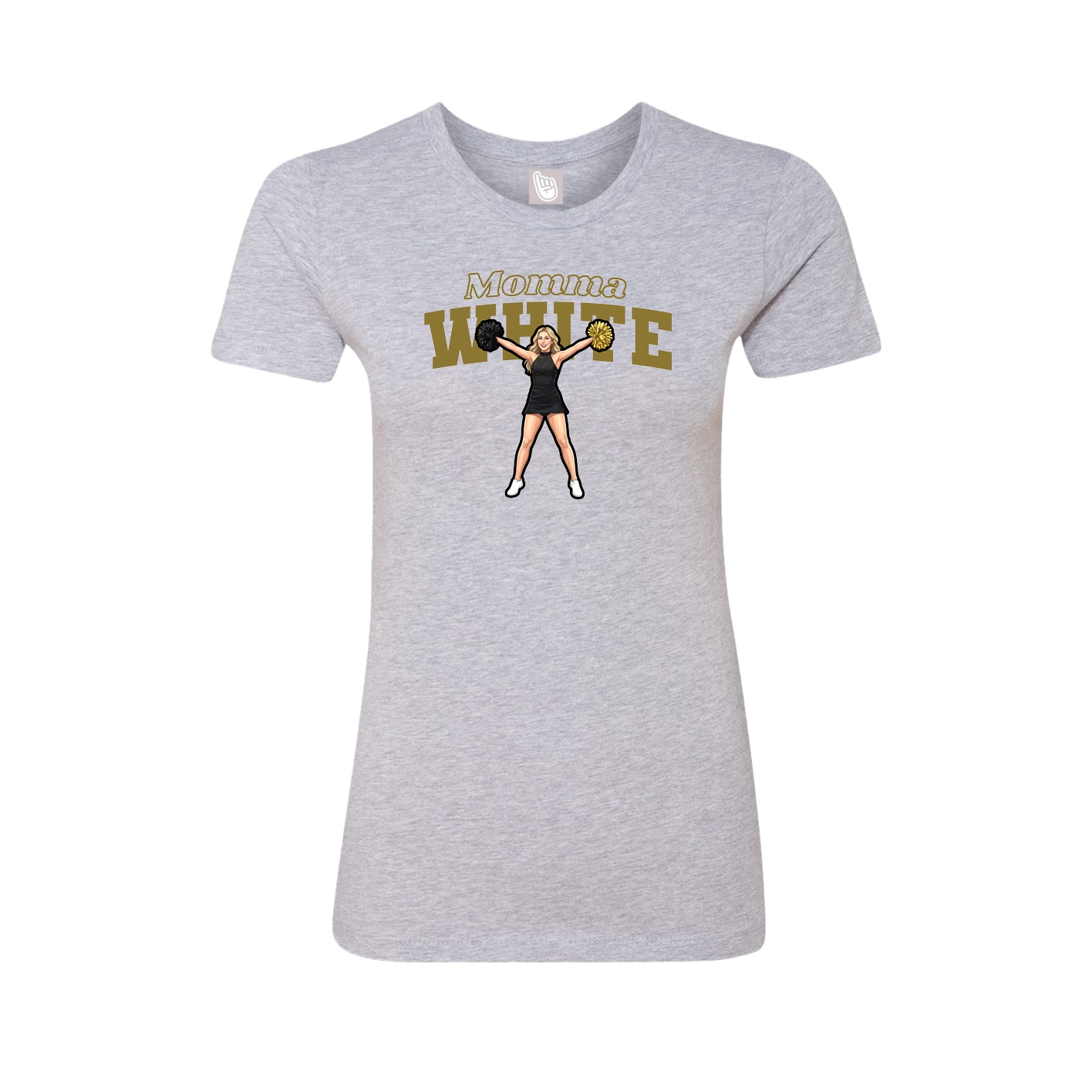 Womens Tee — Mothers Day Block in Grey