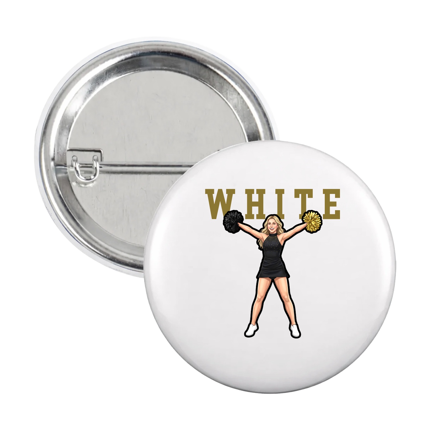 Game Day Button — Shirsey in White