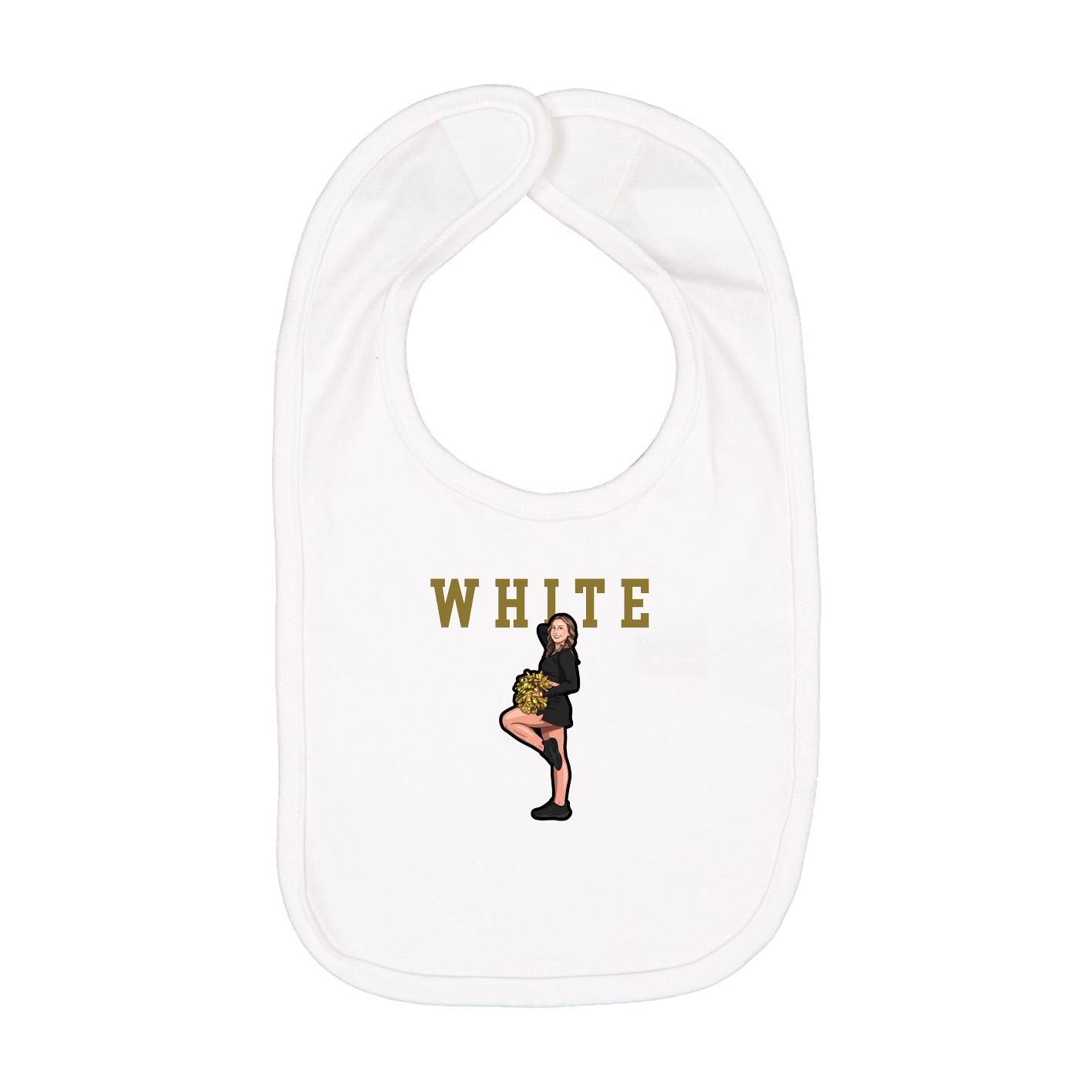 Infant Bib — Shirsey in White