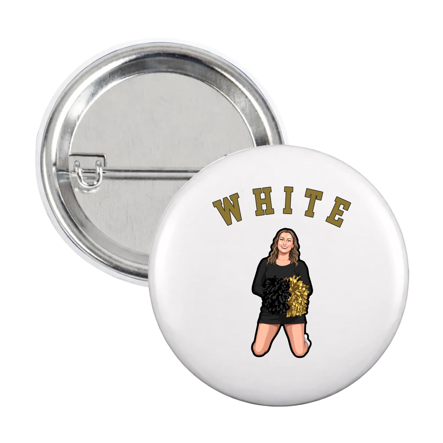 Game Day Button — Shirsey Arch in White