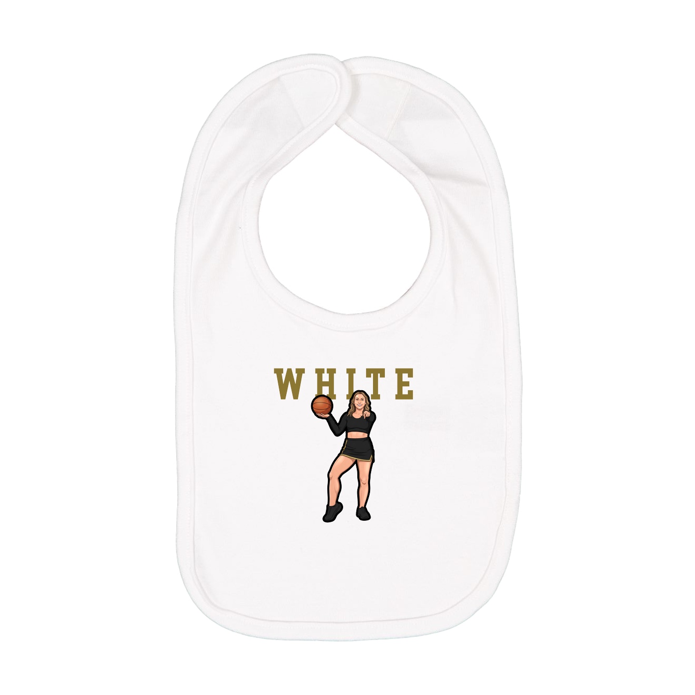 Infant Bib — Shirsey in White