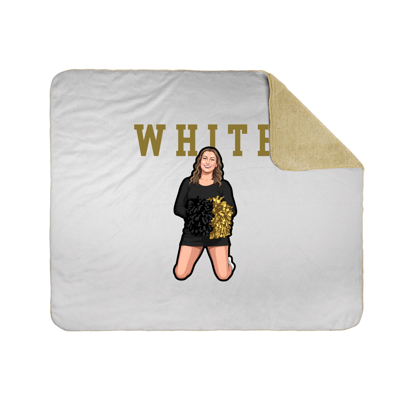 Throw Blanket — Shirsey in White