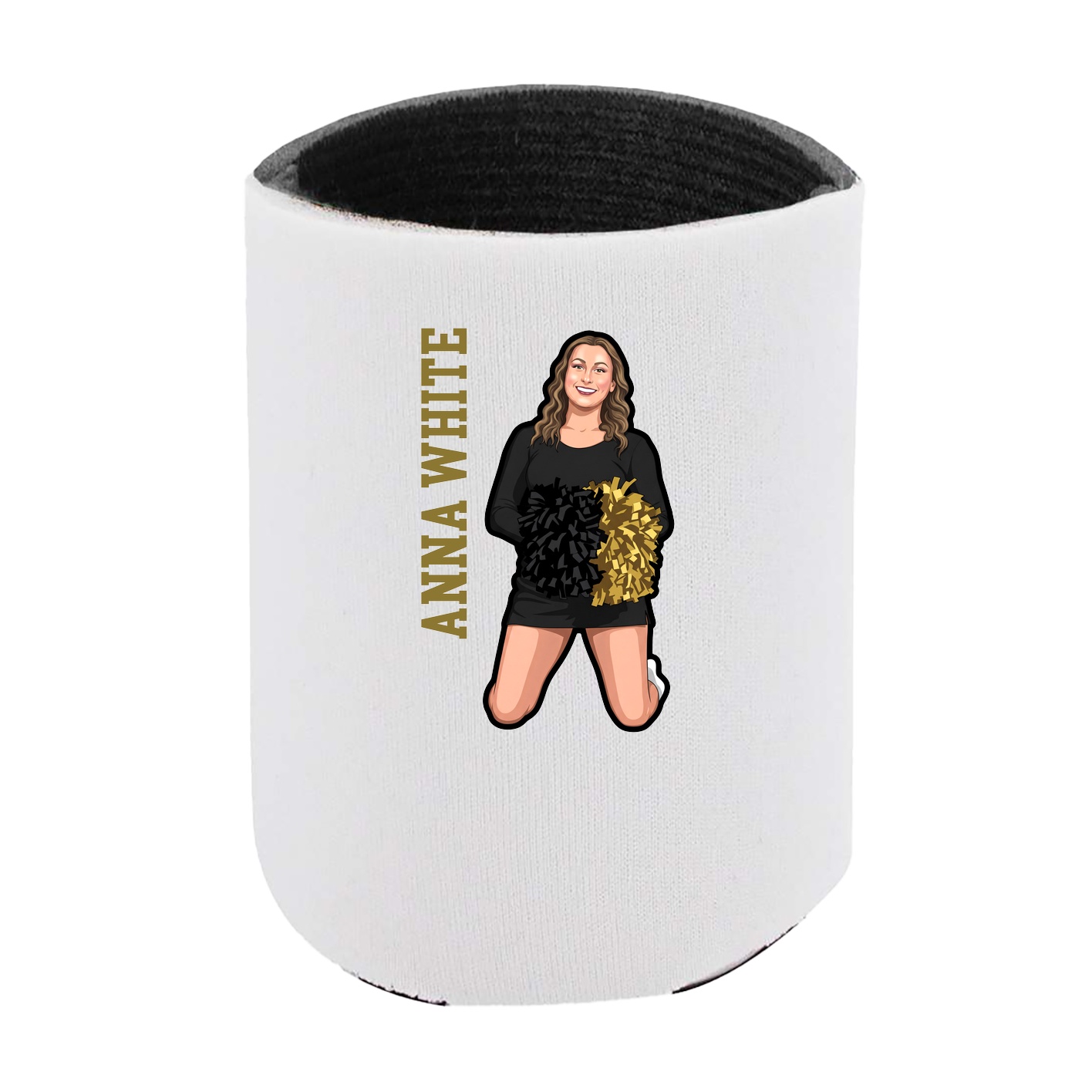 Can Holder — Name Vertical in White