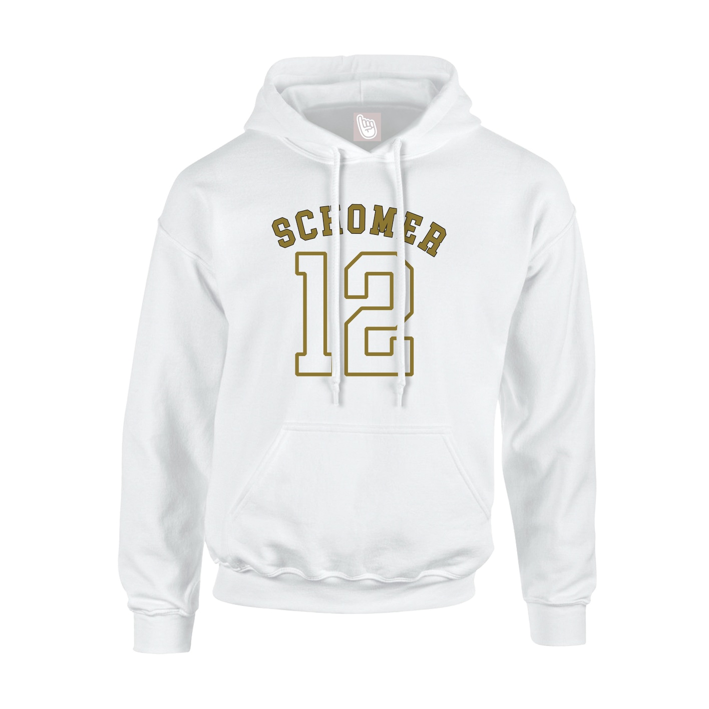 Youth Hoodie — Shirsey Arch in White