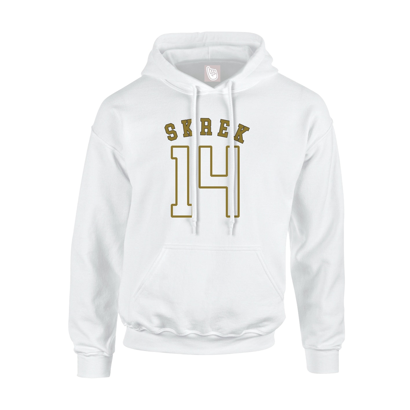 Youth Hoodie — Shirsey Arch in White