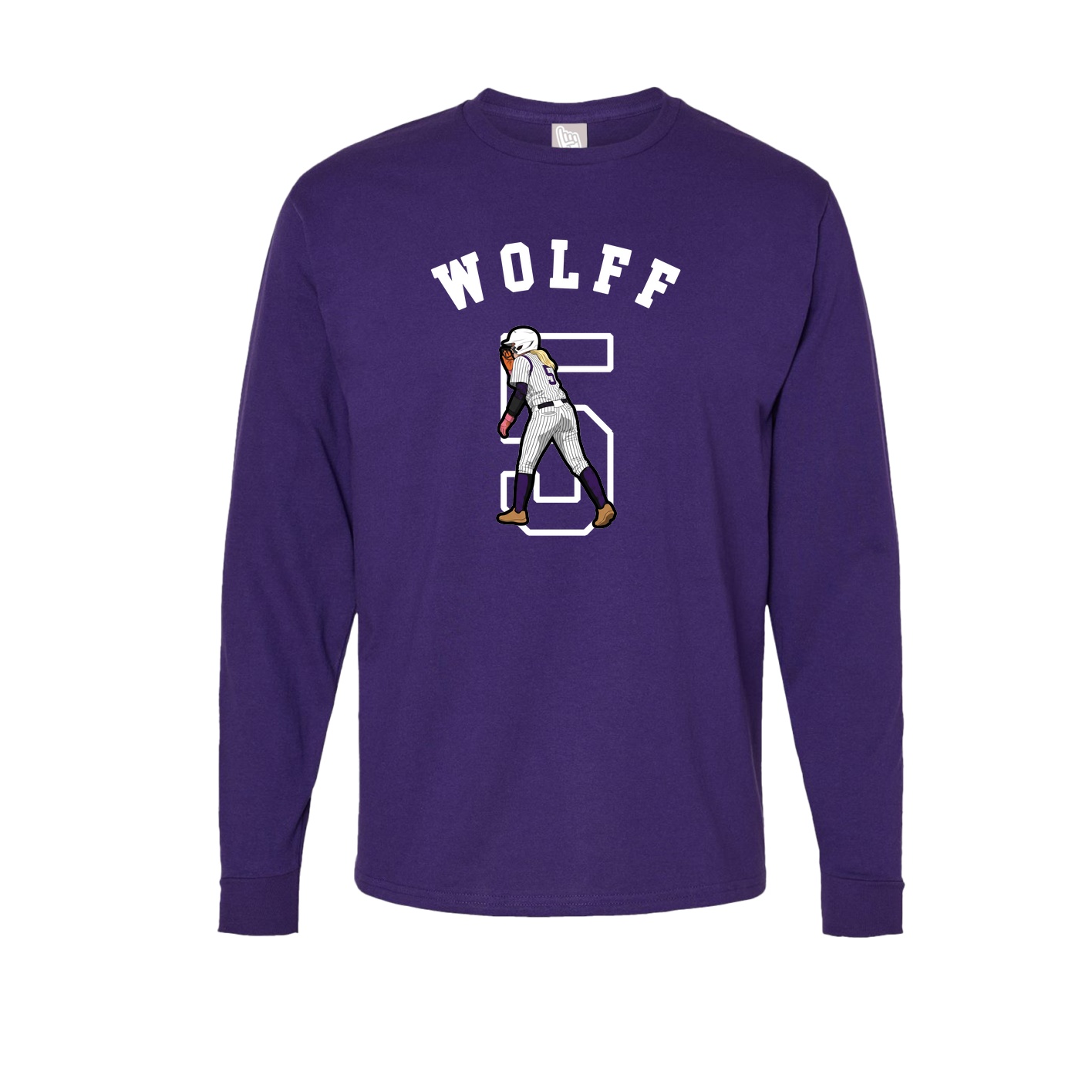 Long Sleeve Tee — Shirsey Arch in Purple