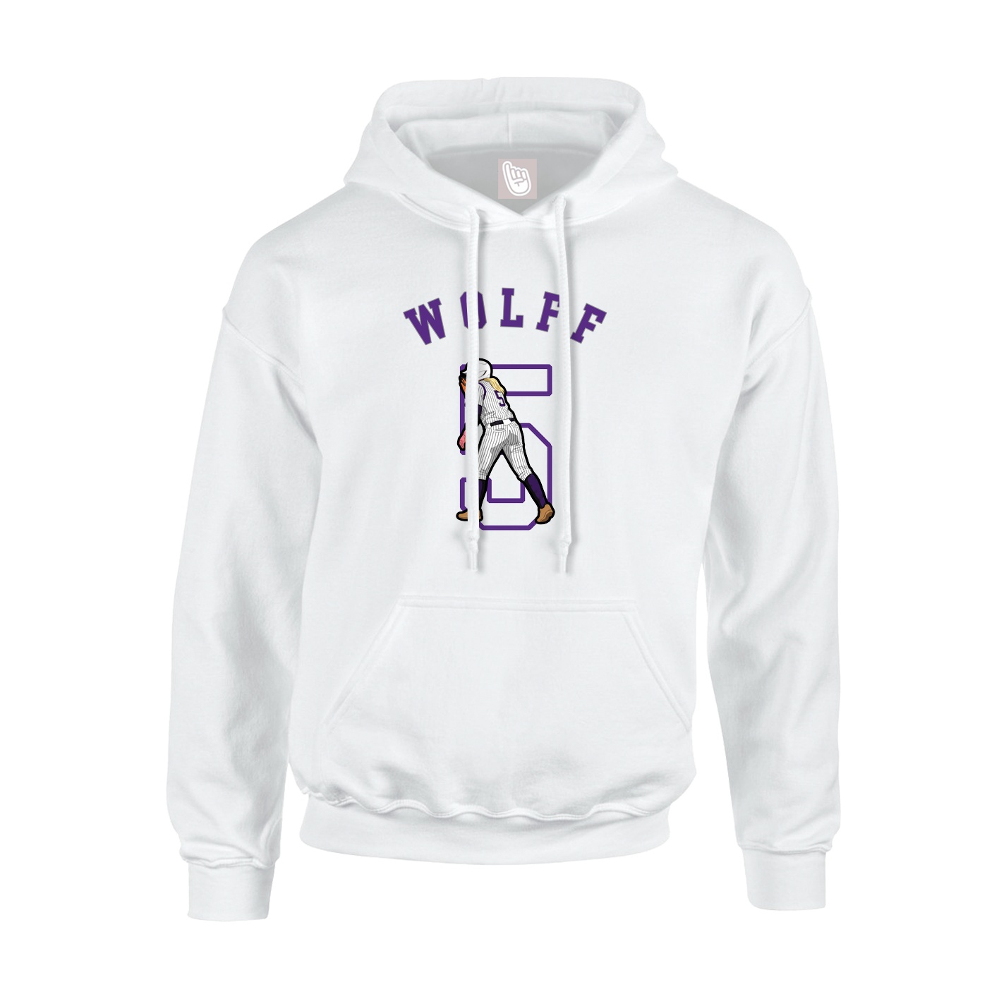 Hoodie — Shirsey Arch in White