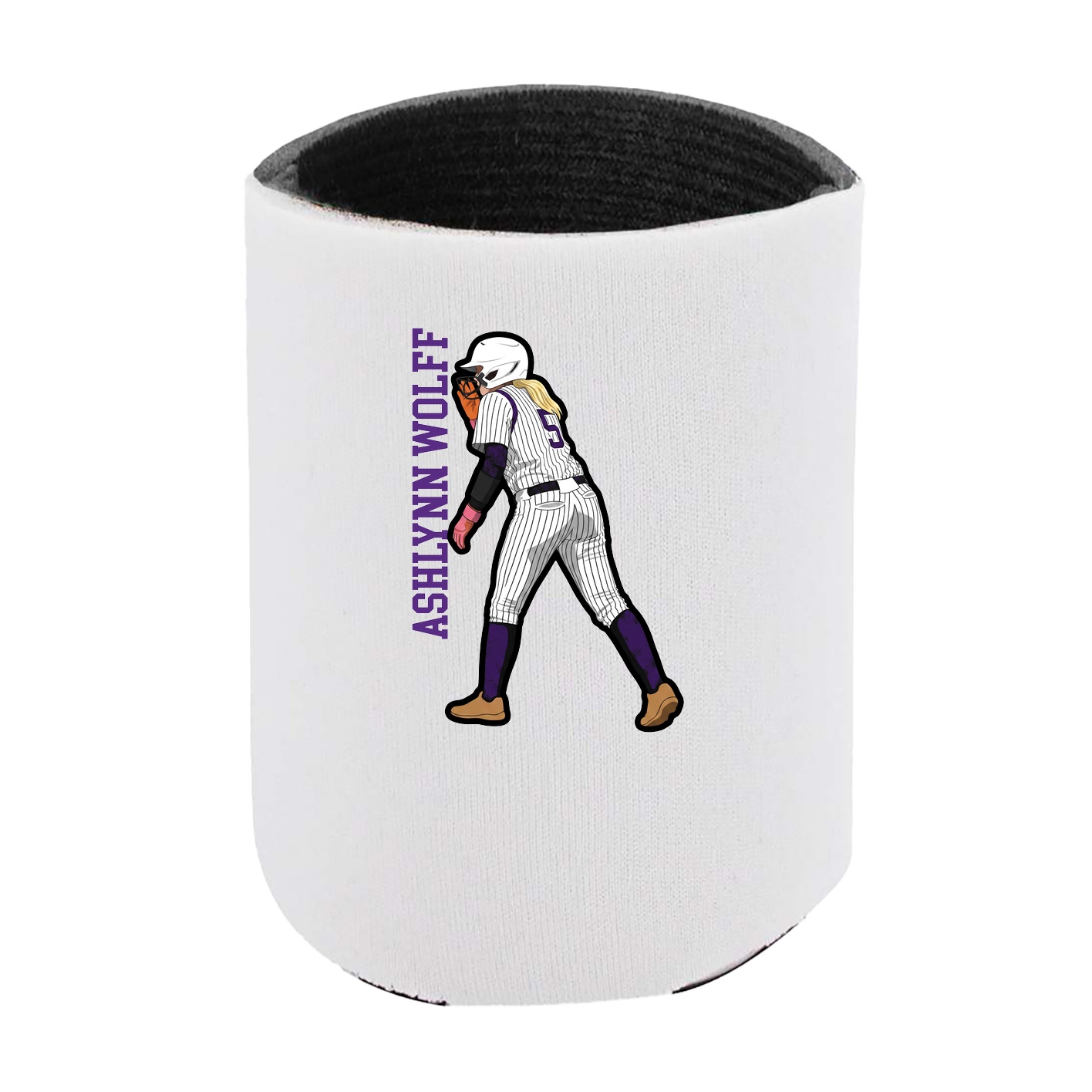 Can Holder — Name Vertical in White